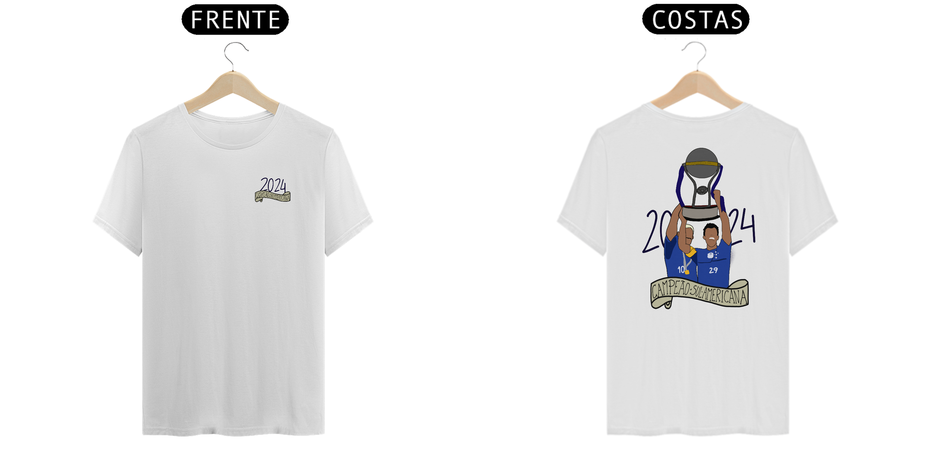 Nome do produto: CAMISETA CRUZEIRO CAMPEÃO