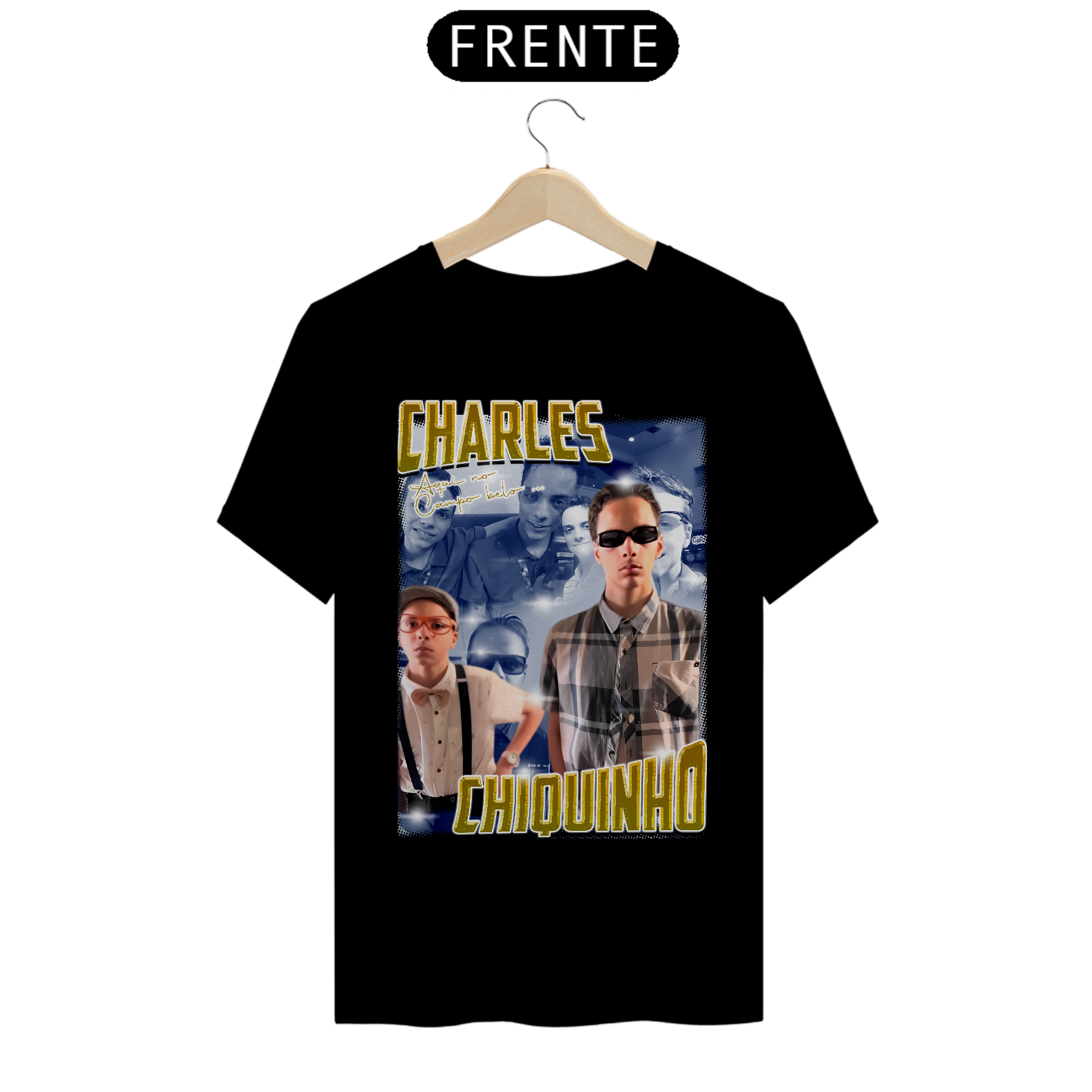 Nome do produto: CAMISETA OFICIAL CHARLES E CHIQUINHO