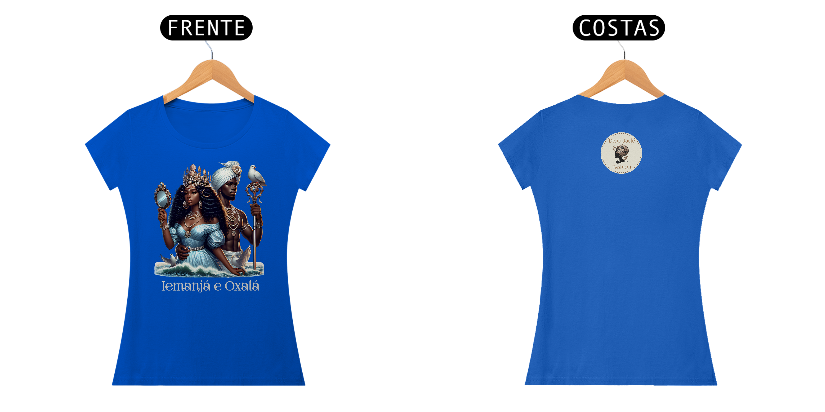 Nome do produto: Camiseta Iemanjá e Oxalá