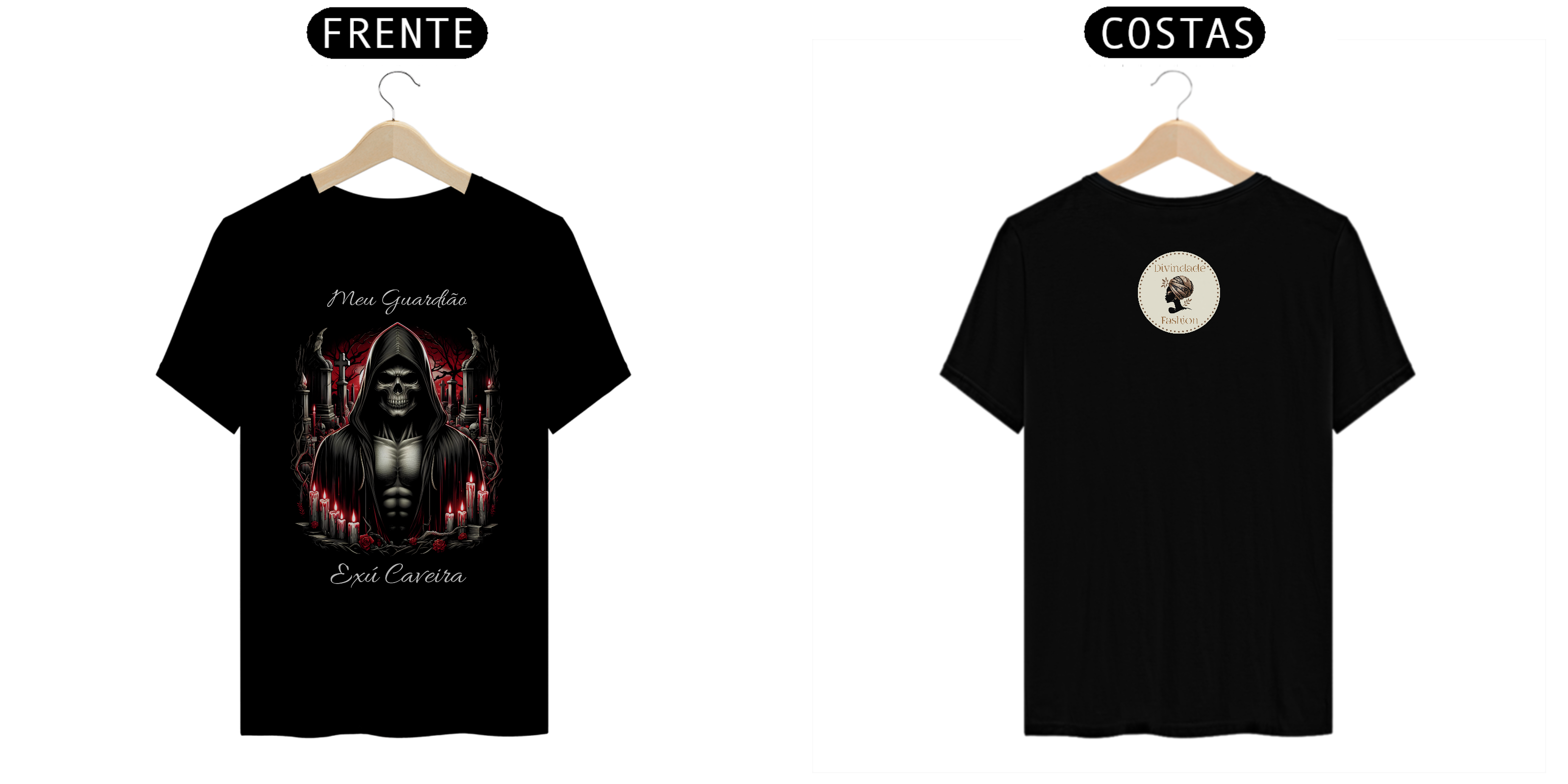 Nome do produto: Camiseta Unissex Exú Caveira