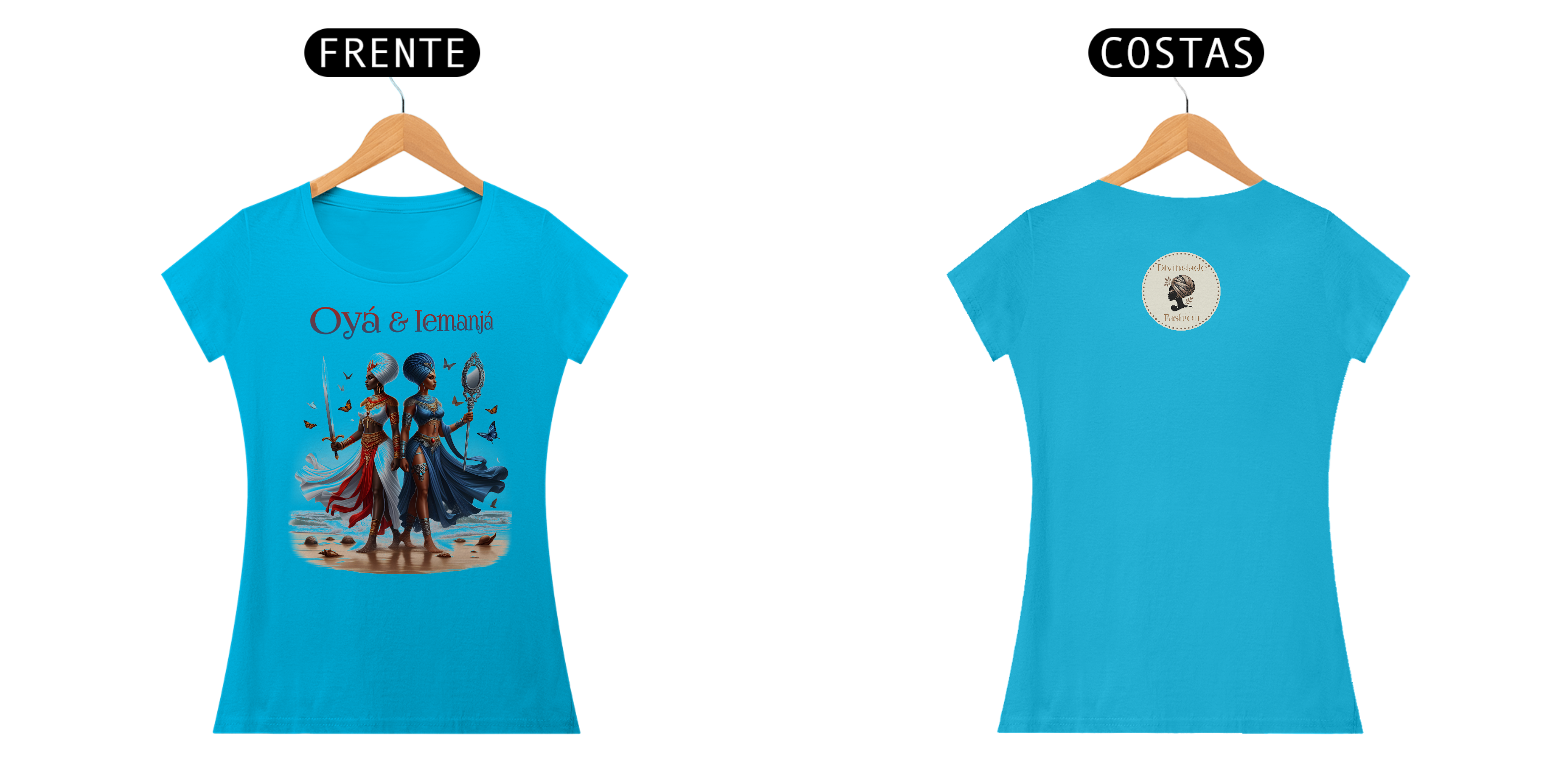 Nome do produto: Camiseta Oyá e Iemanjá