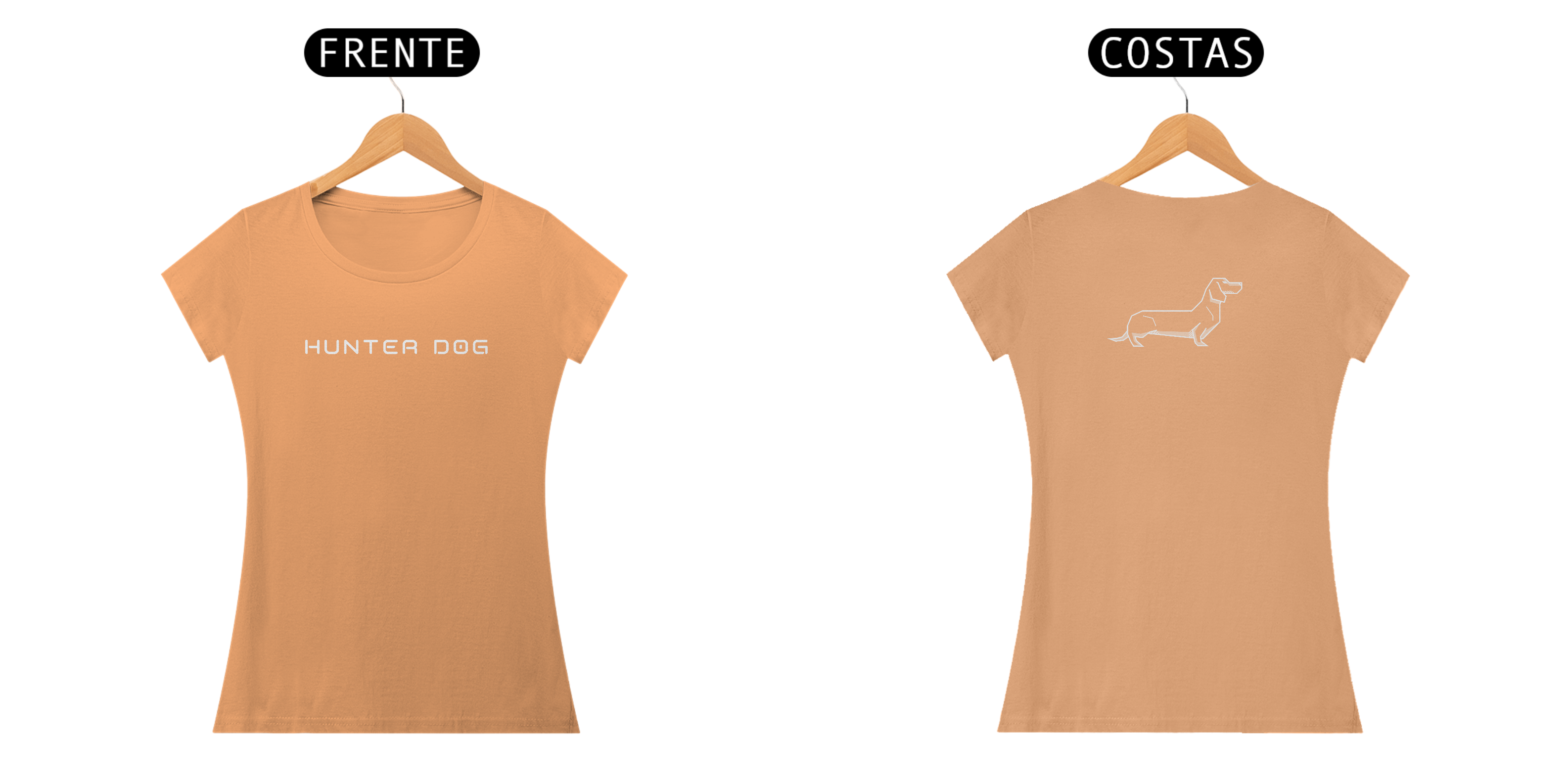 Nome do produto: CAMISETE ESTONADA FEMININA HUNTER DOG DACH