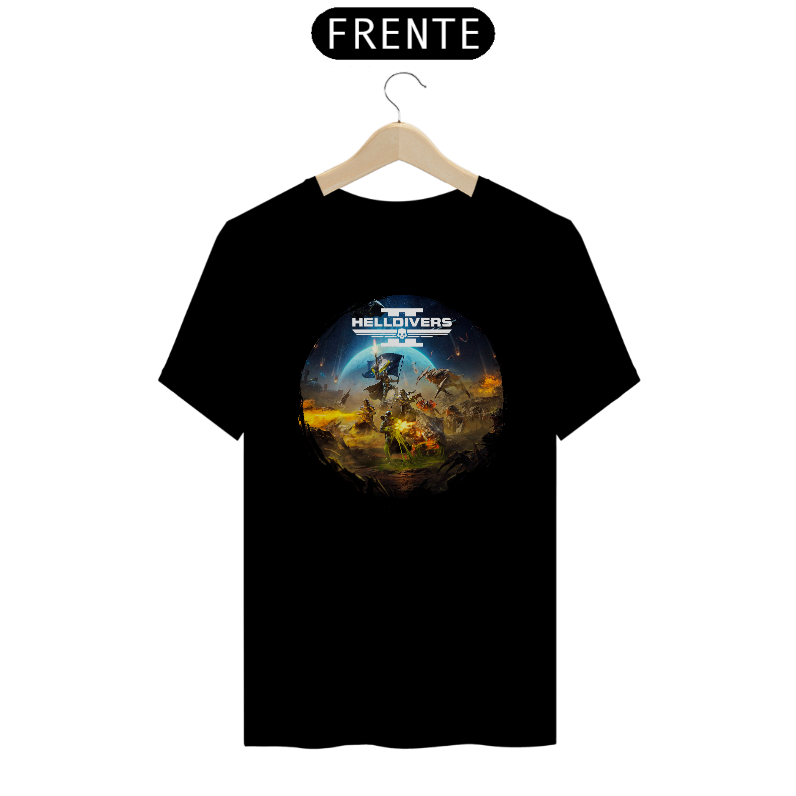 Nome do produto: CAMISA HELLDIVERS PRETA