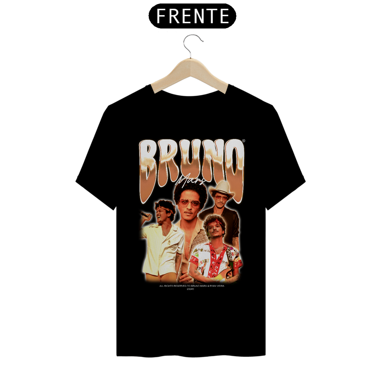 Nome do produto: BRUNO MARS VINTAGE T-SHIRT