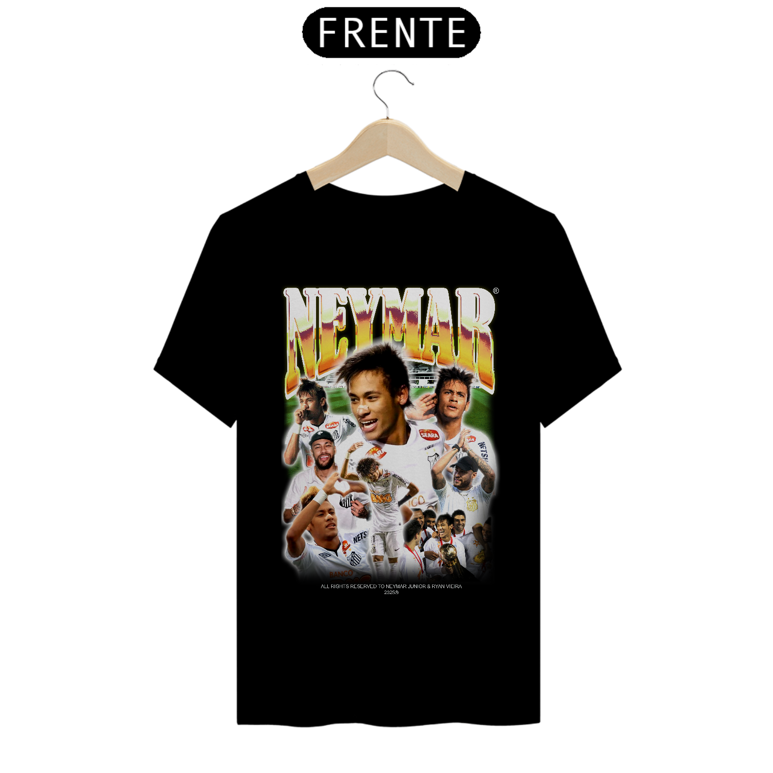 Nome do produto: NEYMAR JR SANTOS EDITION VINTAGE T-SHIRT