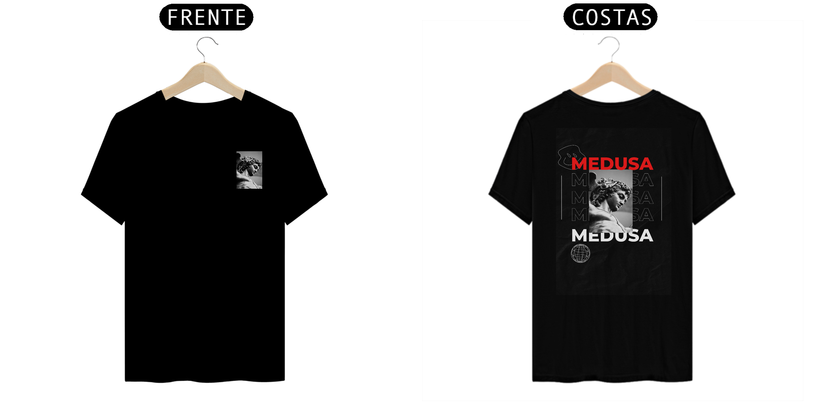 Nome do produto: Camiseta Medusa - T-Shirt