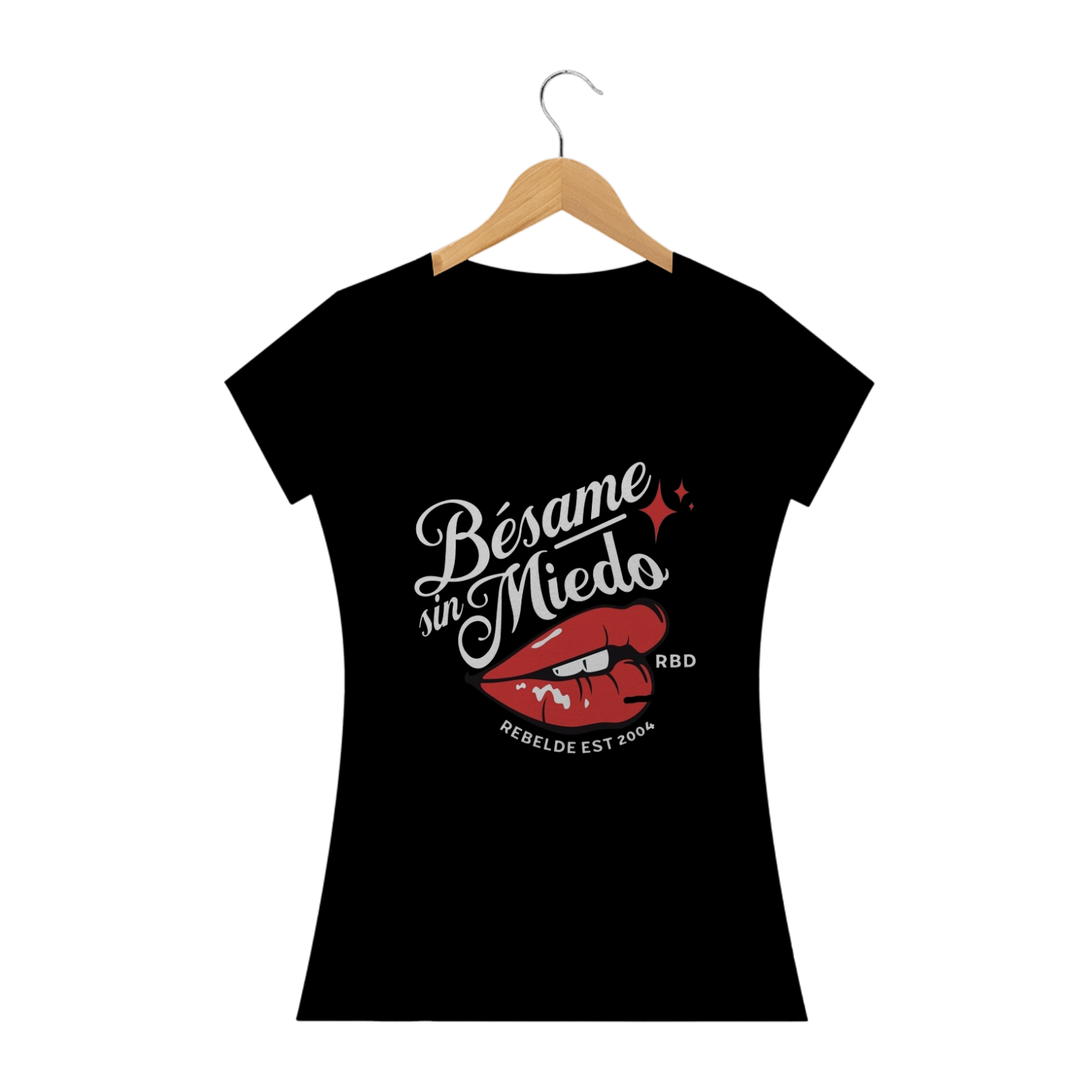 Blusa Babylook Bésame Sin Miedo Rebelde RBD