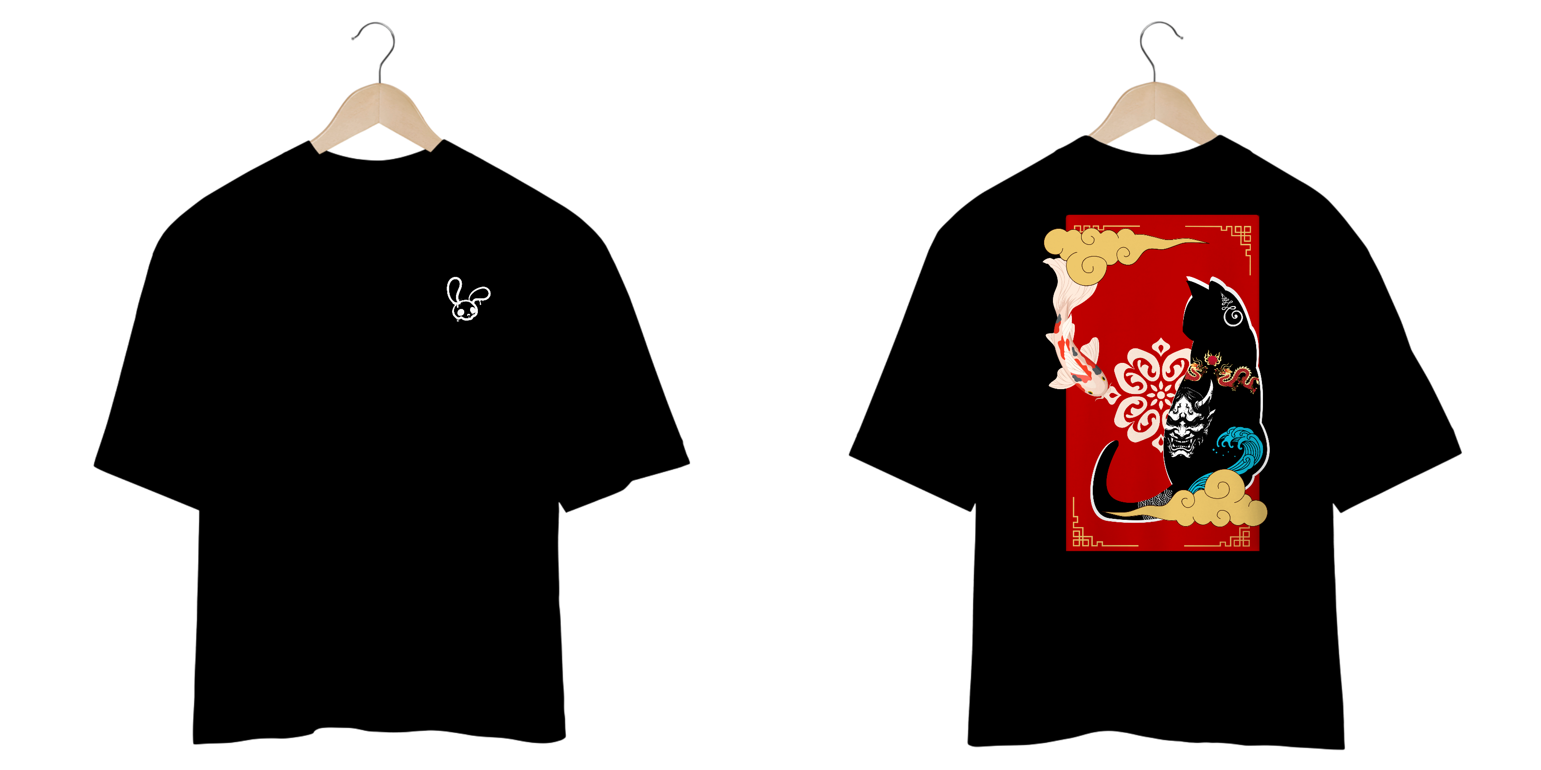 Nome do produto: Coleção Samurai Vibes - Koi e Cat