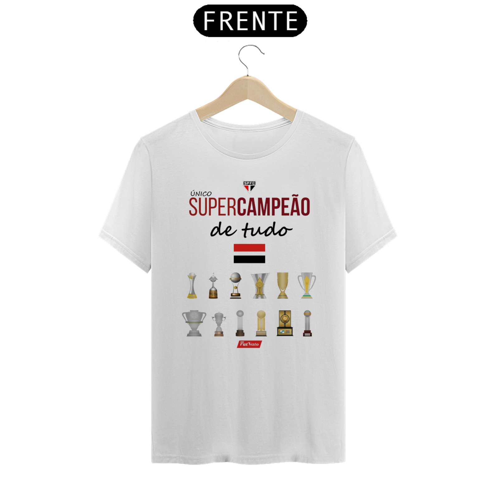 Nome do produto: Camisa Único SuperCampeão de Tudo - São Paulo