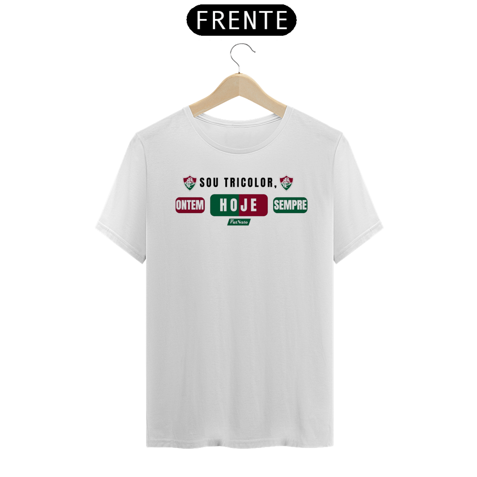 Nome do produto: Camisa Tricolor Ontem Hoje Sempre - Fluminense