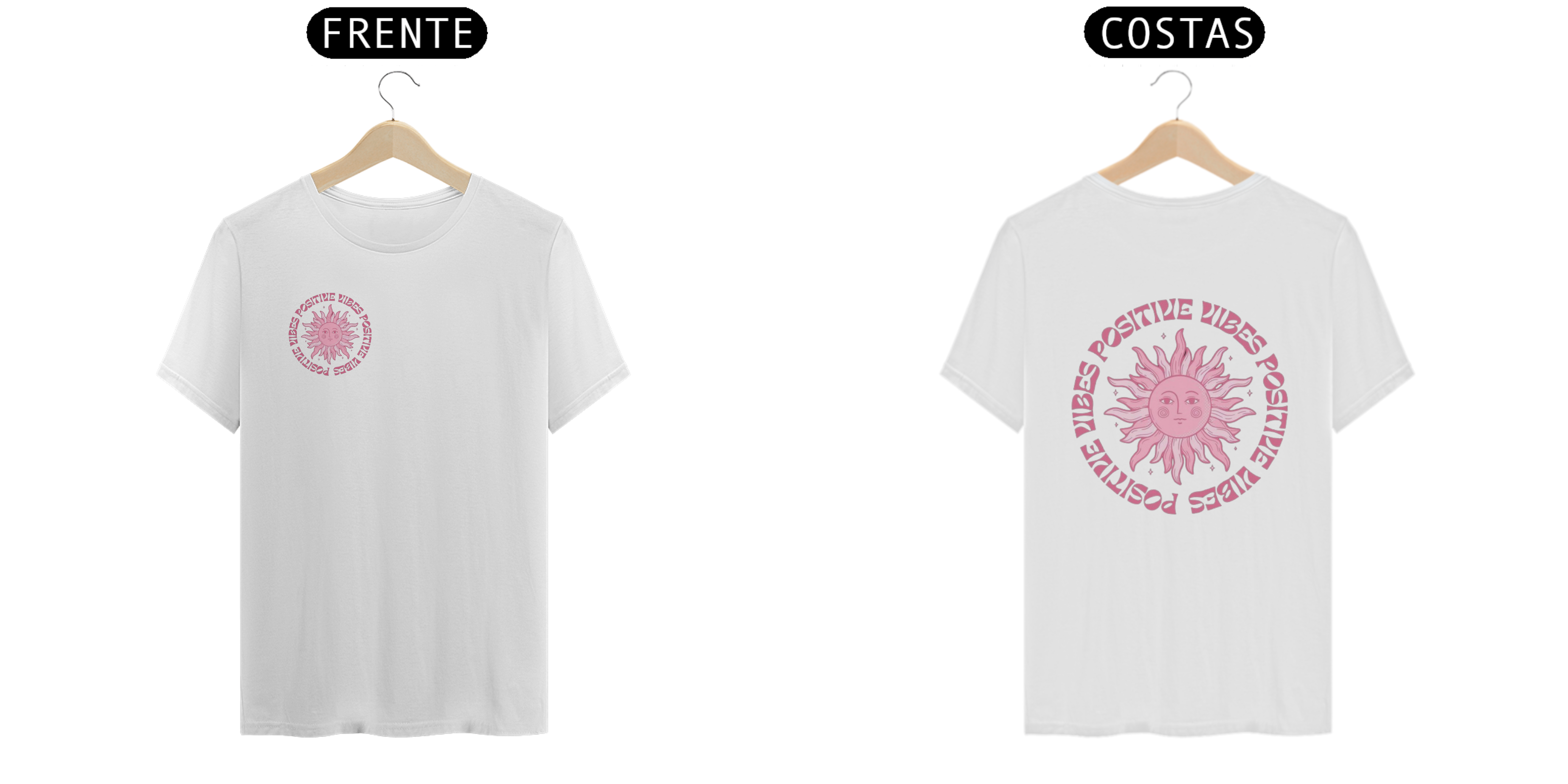 Nome do produto: camisa positive vibes