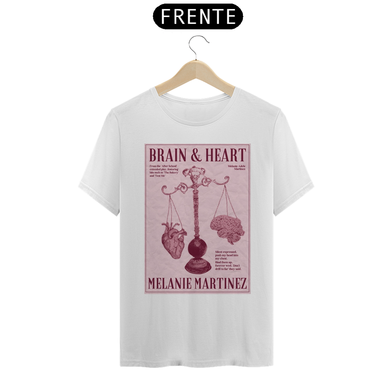 Nome do produto: camisa brain e heart