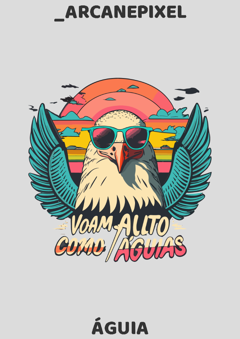 Nome do produto: POSTER INDIVIDUALIZADADO - ÁGUIA