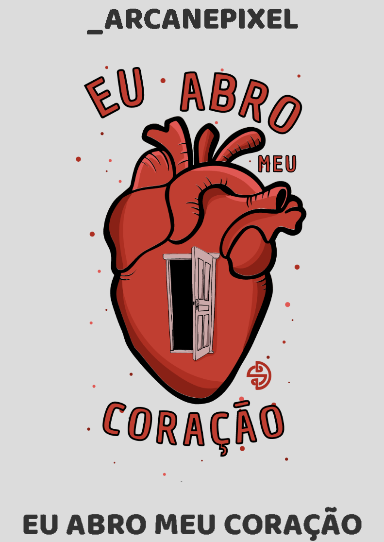 Nome do produto: POSTER INDIVIDUALIZADADO - EU ABRO MEU CORAÇÃO