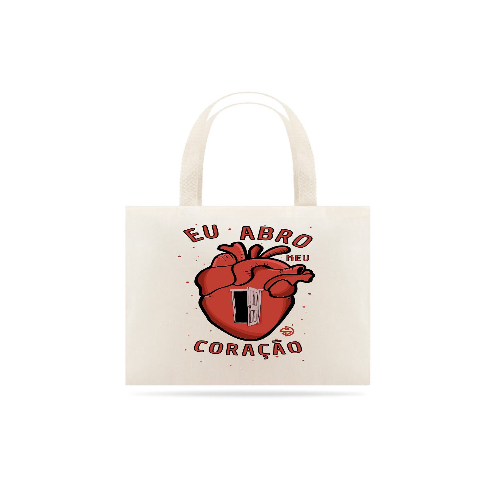 Nome do produto: ÉCO-BOLSA - EU ABRO MEU CORAÇÃO