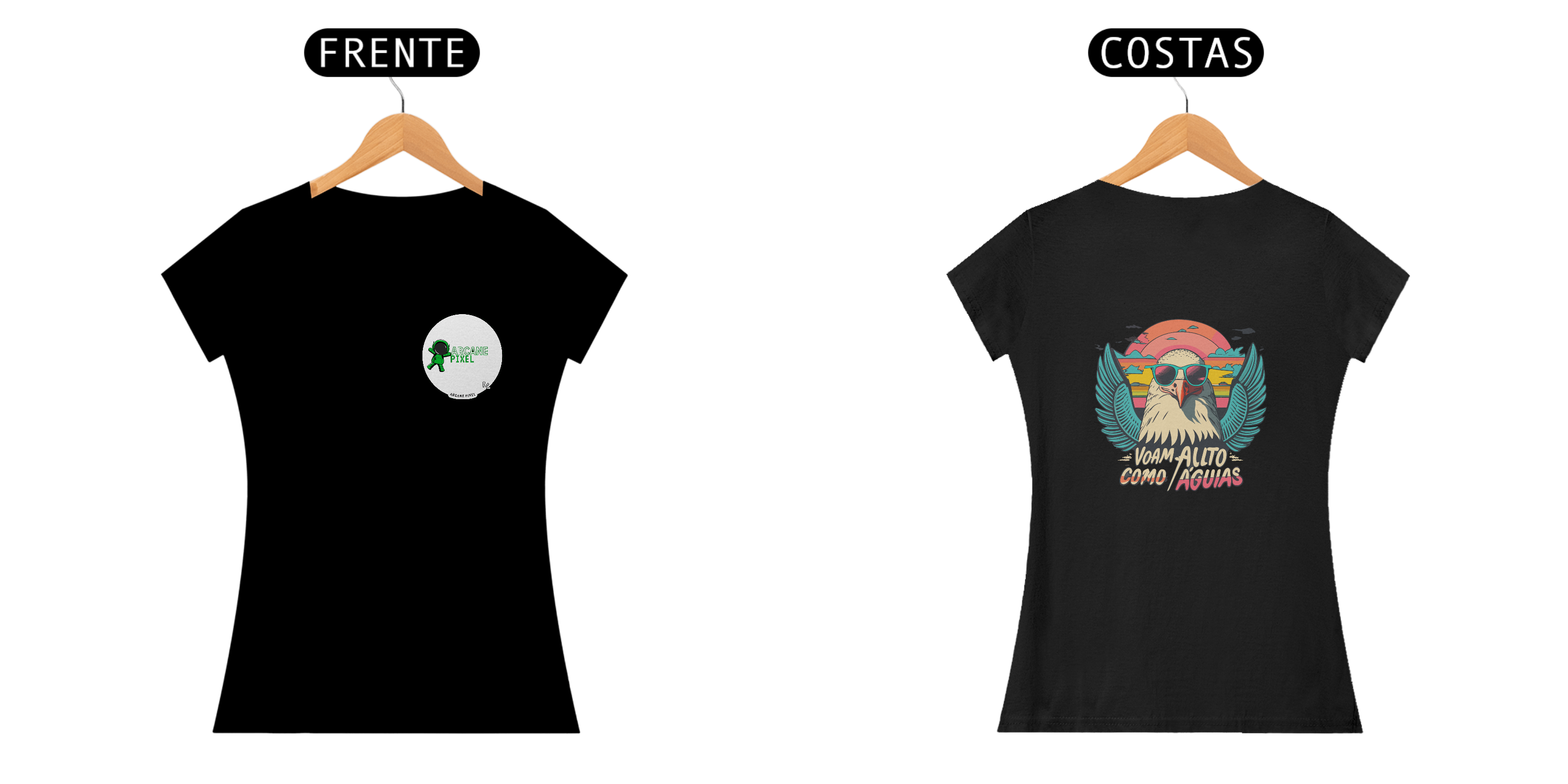 Nome do produto: CAMISETA T-SHIRT STANDARD BABY LONG - ÁGUIA