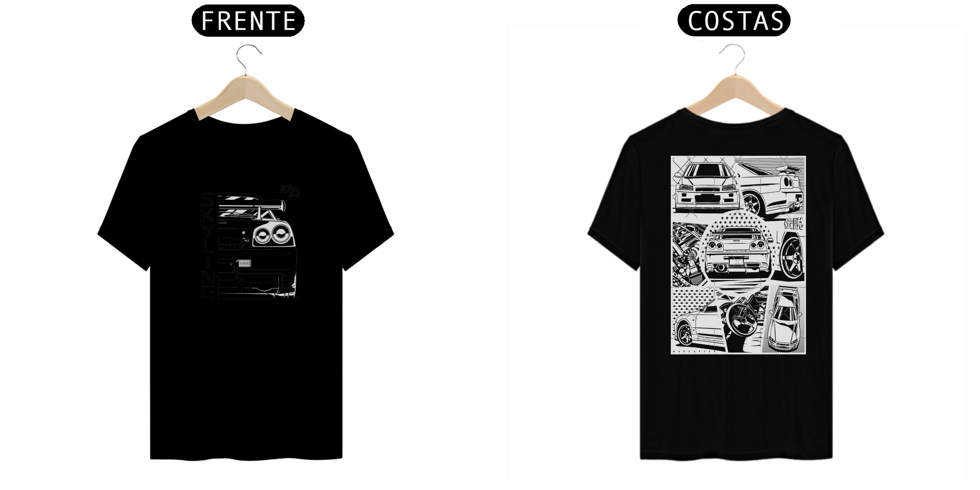 Nome do produto: Camiseta GTR Skyline R34