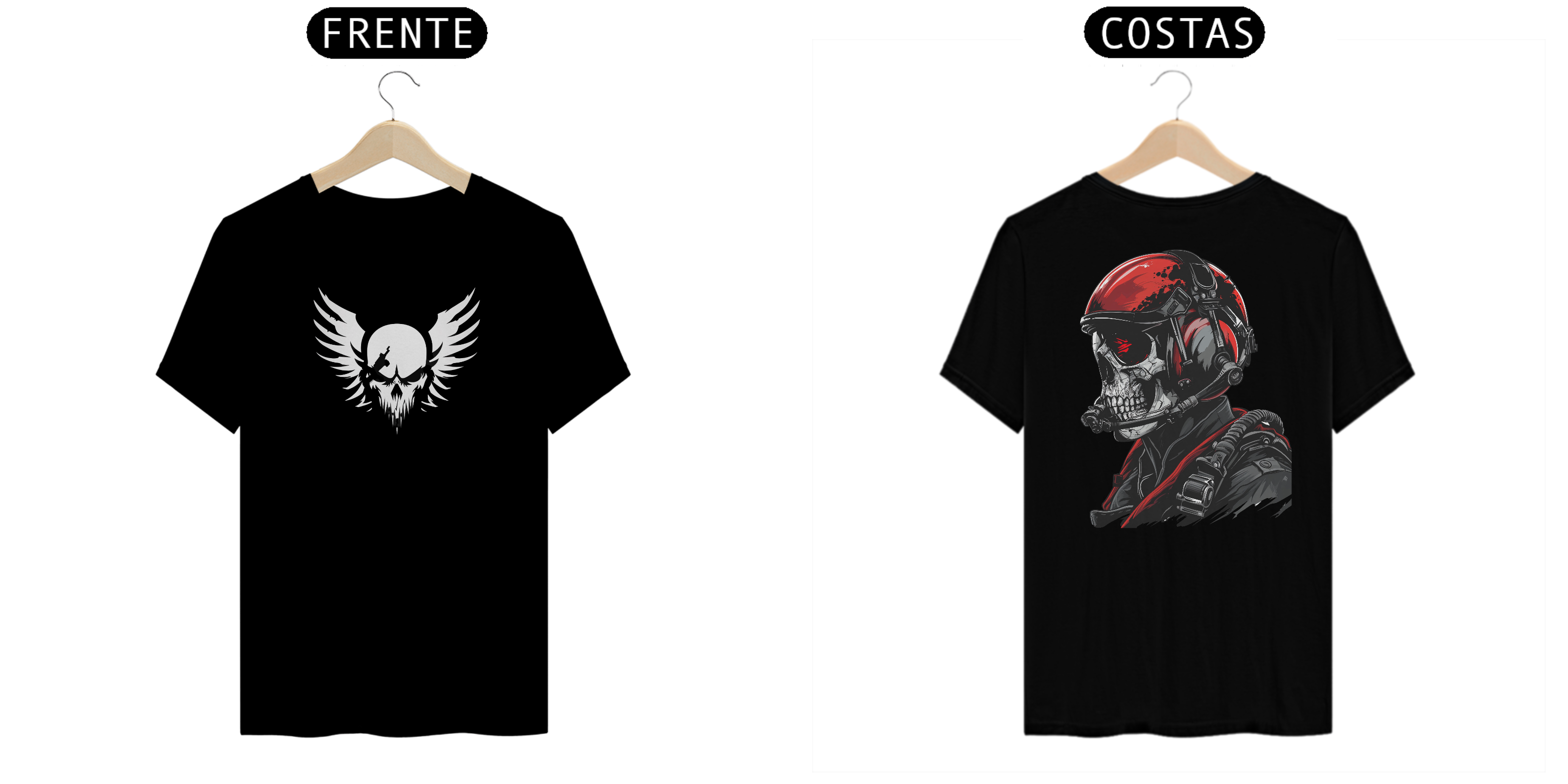 Nome do produto: Camiseta skull pilot war