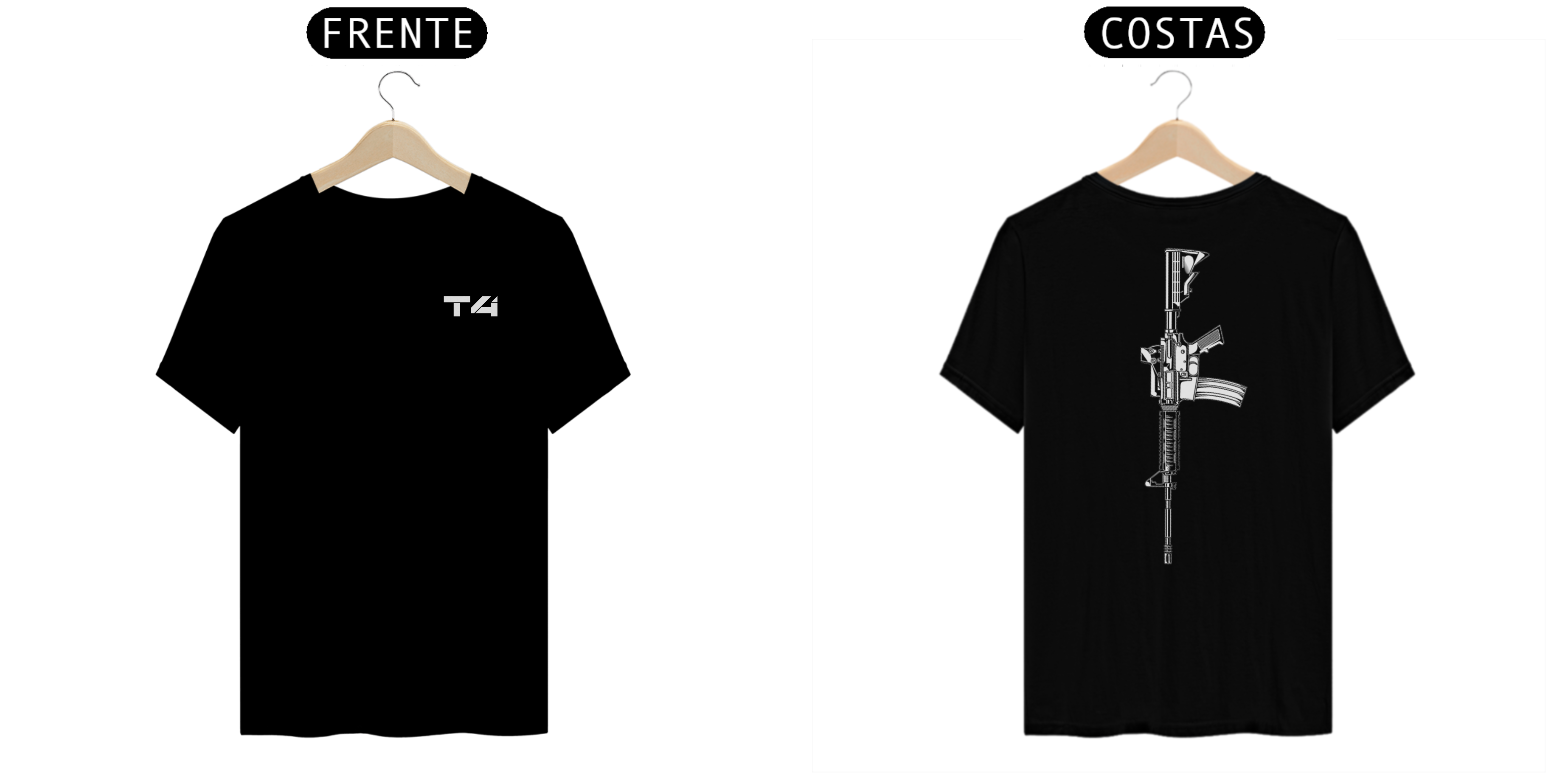 Nome do produto: Camiseta Rifle M4 - T4 Warzone