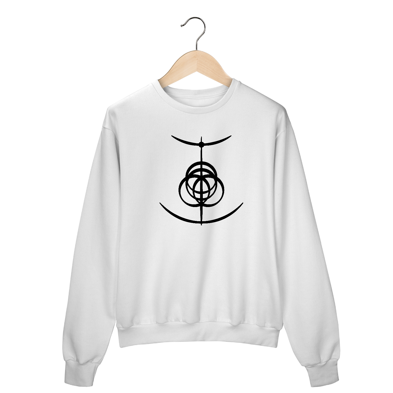 Nome do produto: Elden ring moletom fechado branco