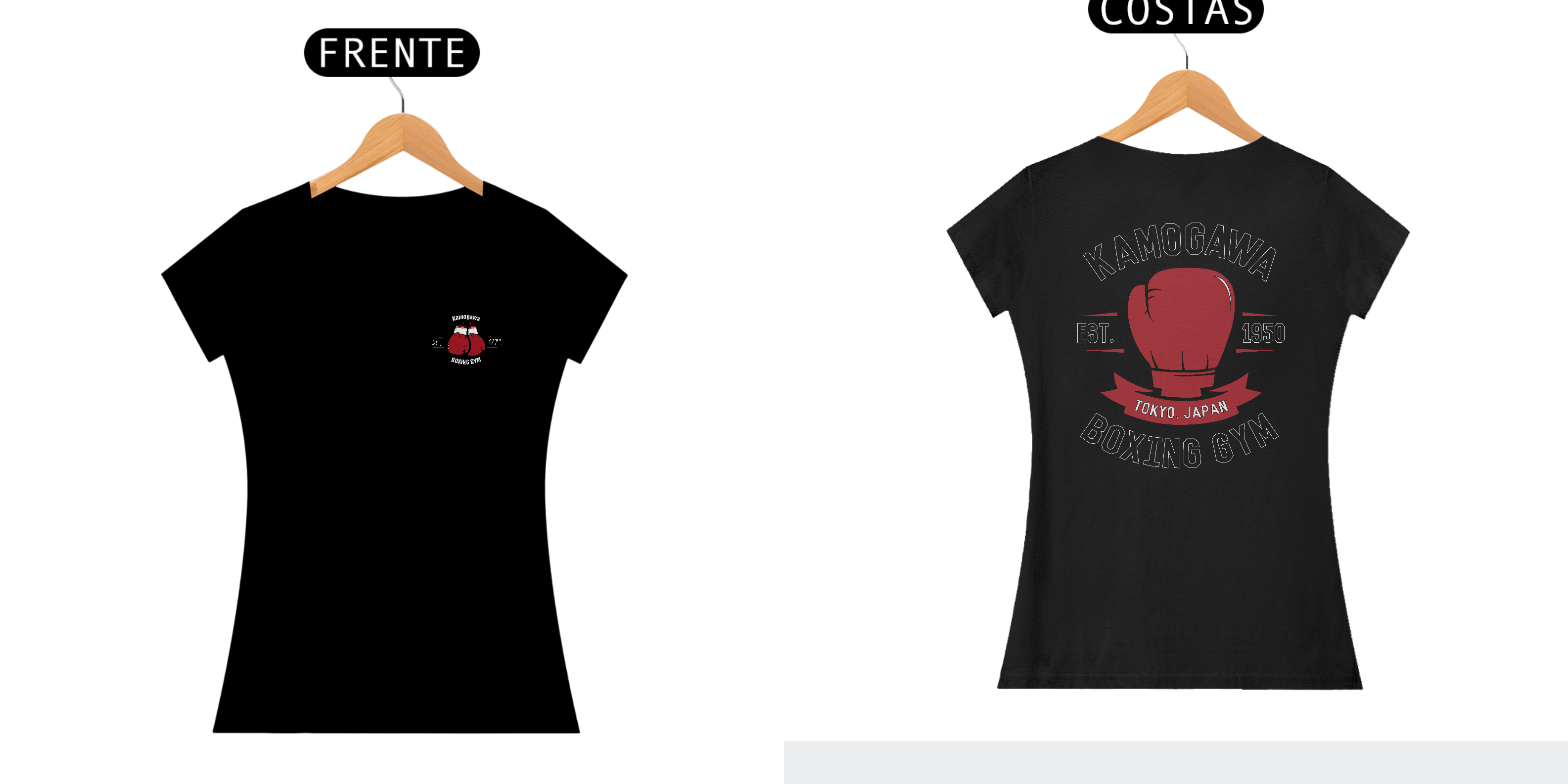 Nome do produto: Camiseta Kamogawa boxing preta Feminina