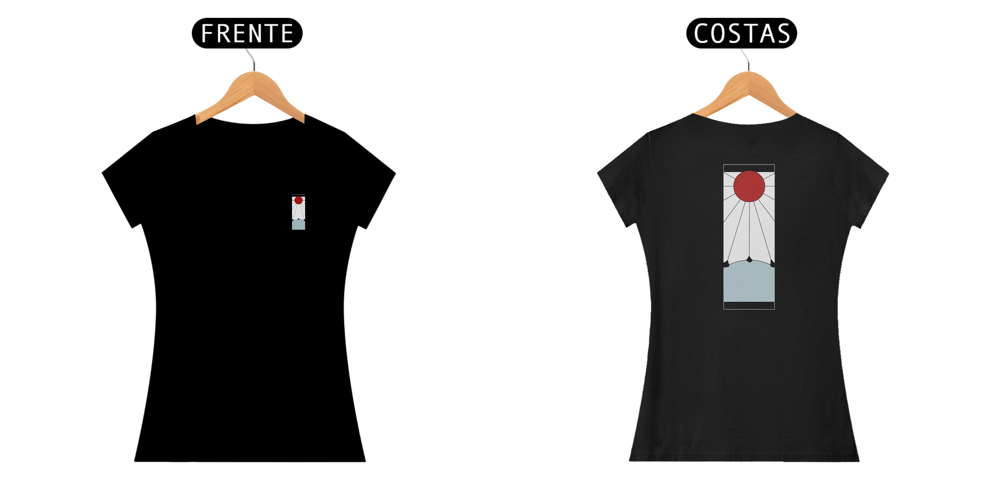 Nome do produto: Camiseta hanafuda preta feminina