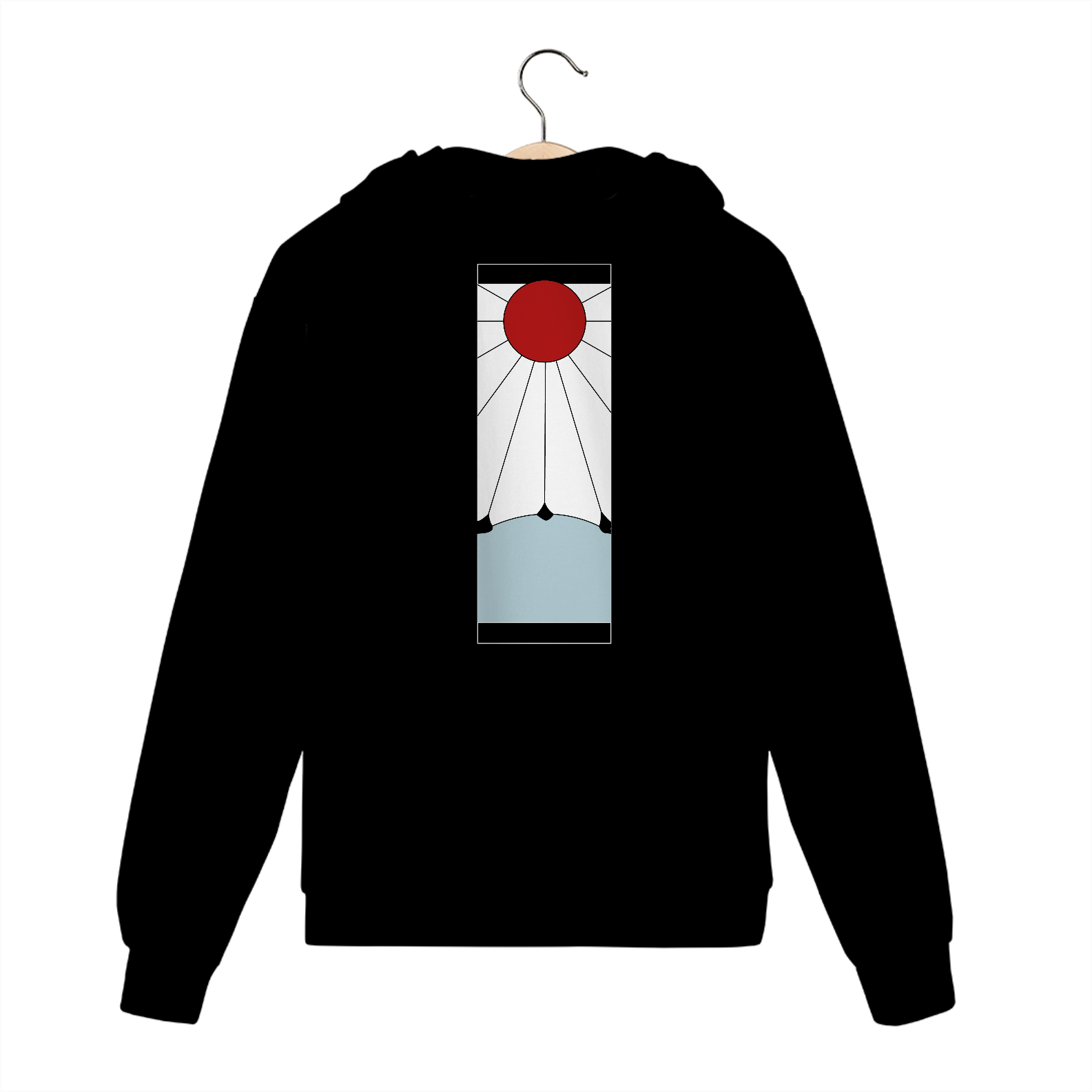 Nome do produto: Hanafuda moletom ziper preto