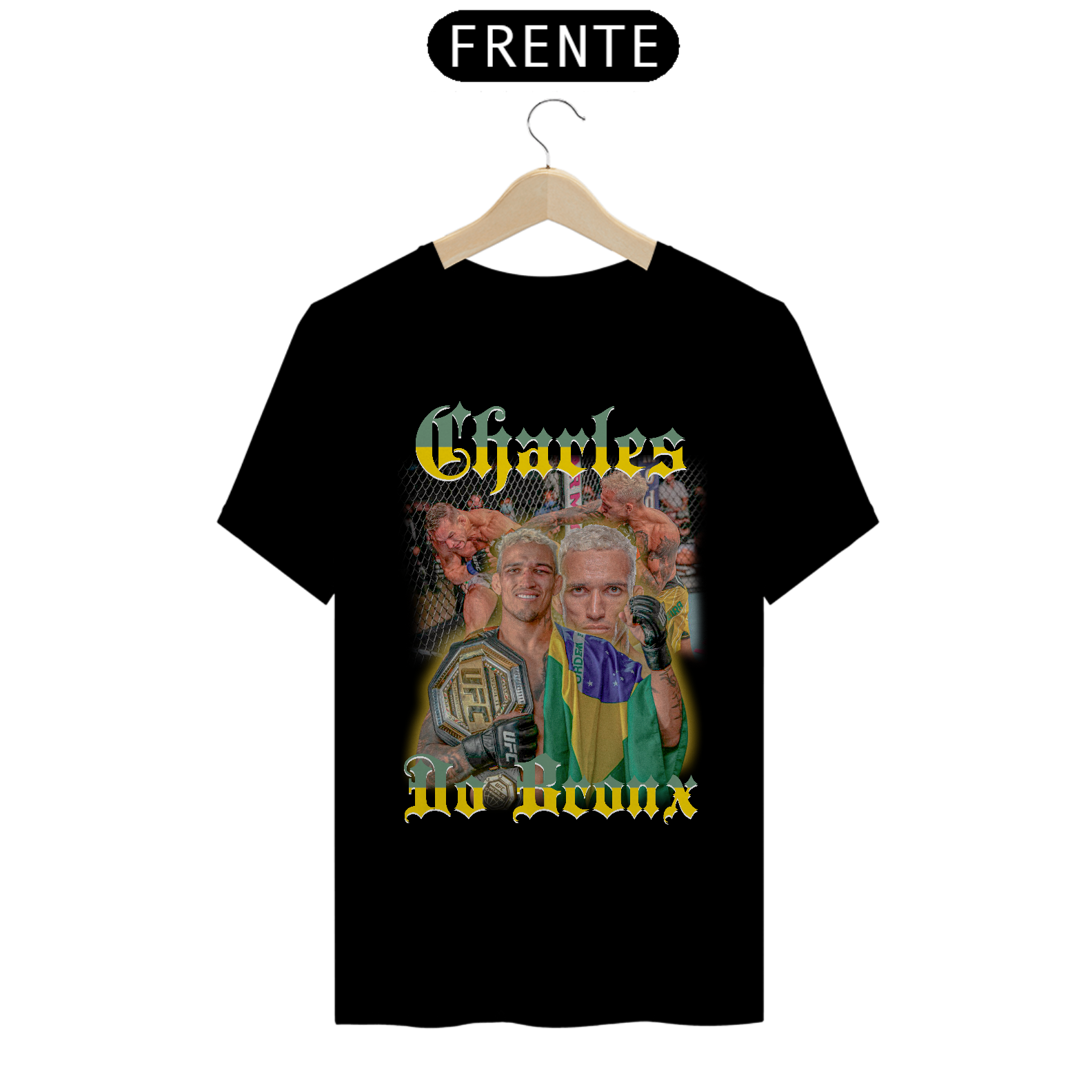 Nome do produto: Camiseta Charles Do Bronx Oliveira V2