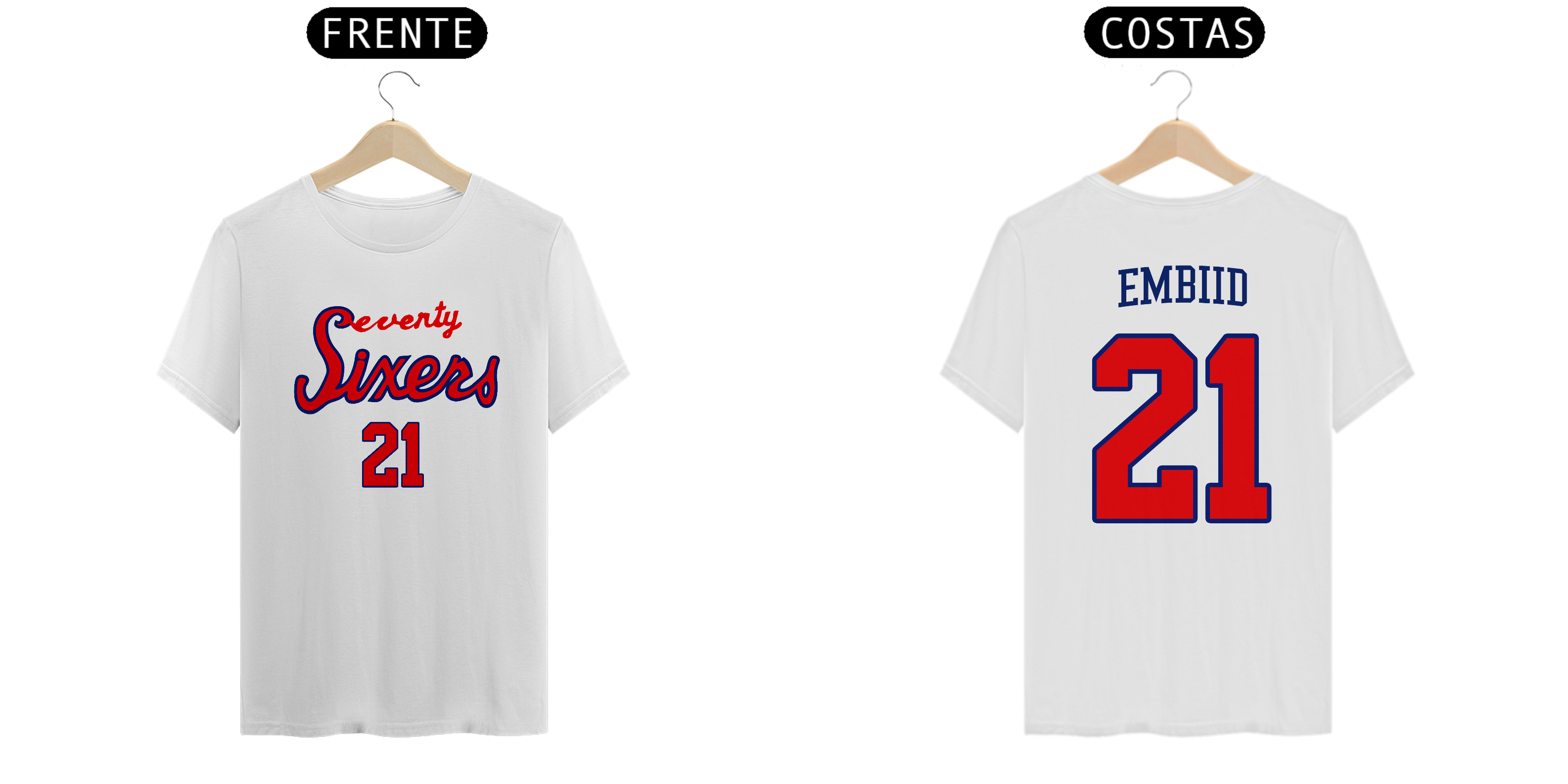 Nome do produto: Camiseta Philadelphia 76ers - Seventy Sixers - Joel Embiid