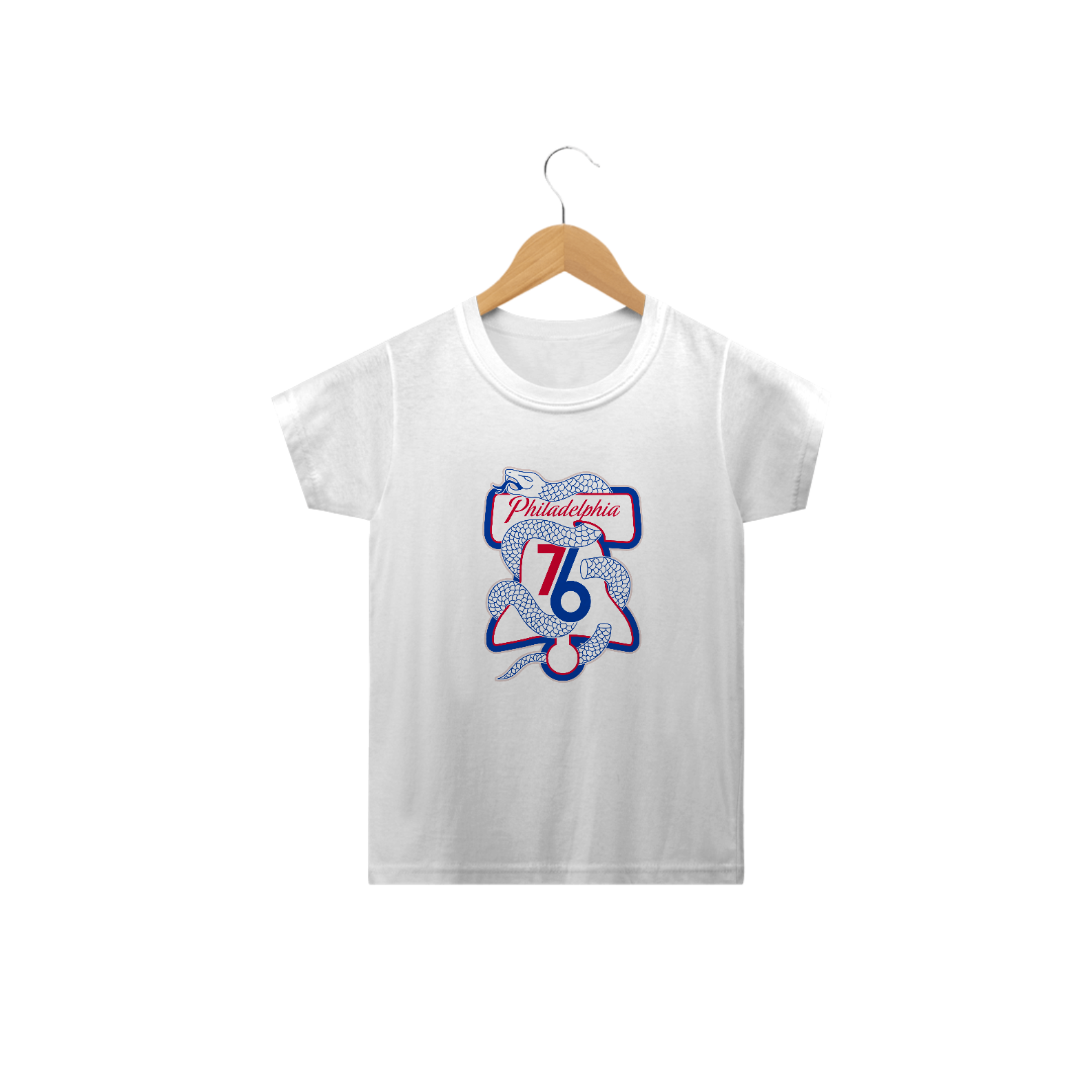 Nome do produto: Camiseta Camiseta Infantil Philadelphia 76ers