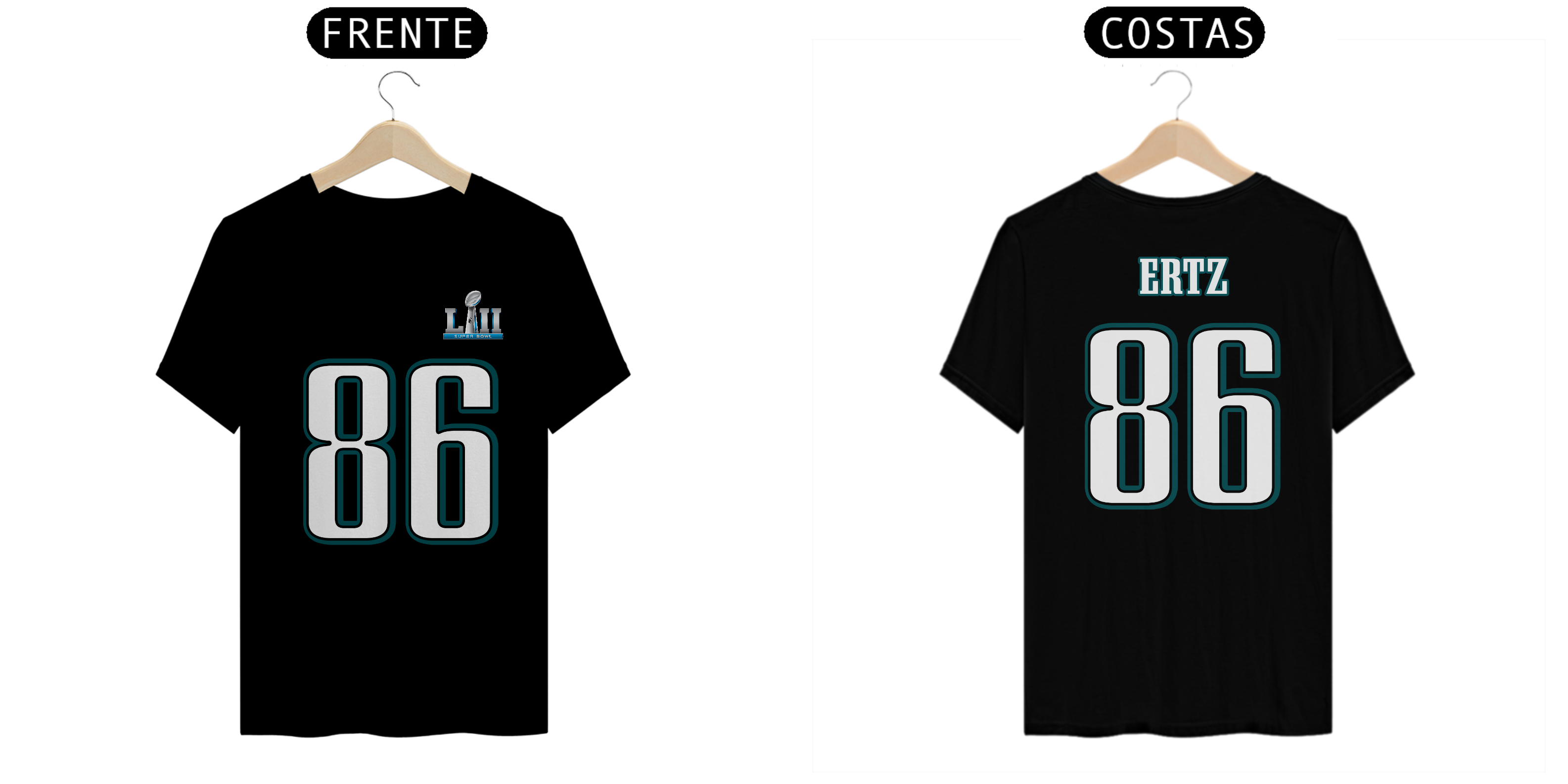 Nome do produto: Camiseta Zach Ertz Super Bowl LII - Philadelphia Eagles