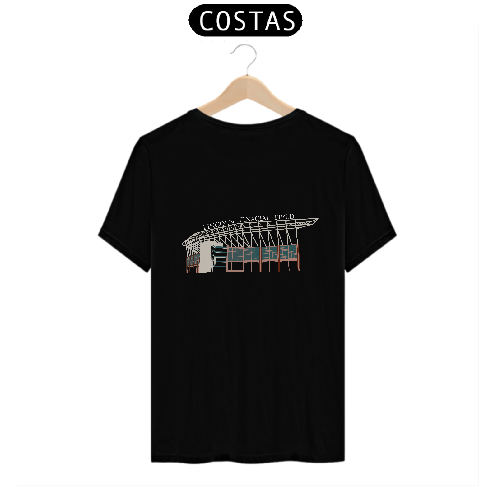 Nome do produto: Camiseta Lincoln Finacial Field - Philadelphia Eagles