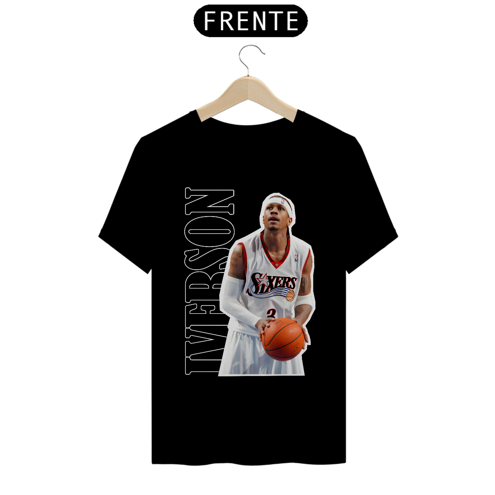 Nome do produto: Camiseta Allen Iverson - Philadelphia 76ers