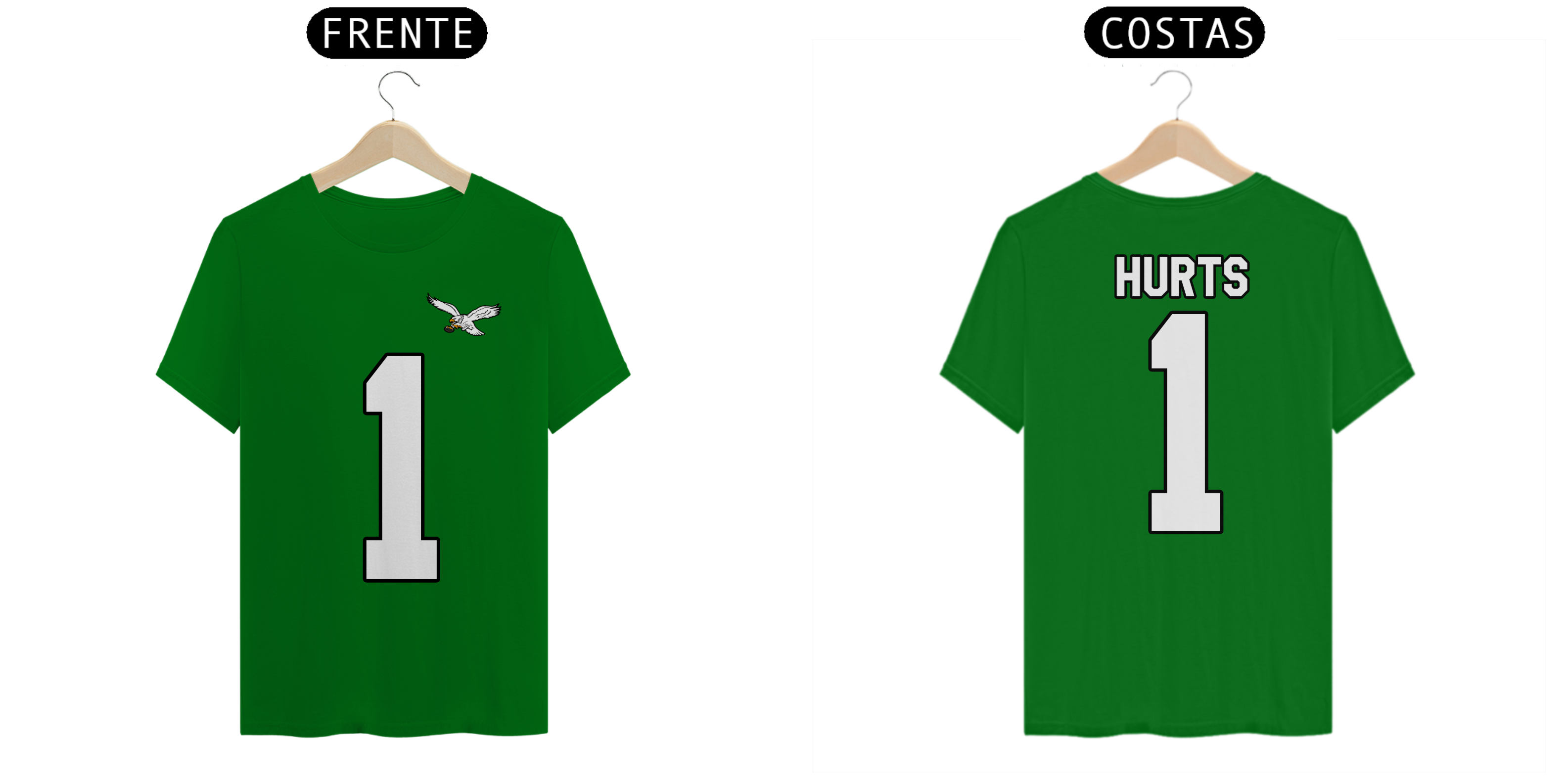 Nome do produto: Camiseta Jalen Hurts - Philadelphia Eagles Throwback