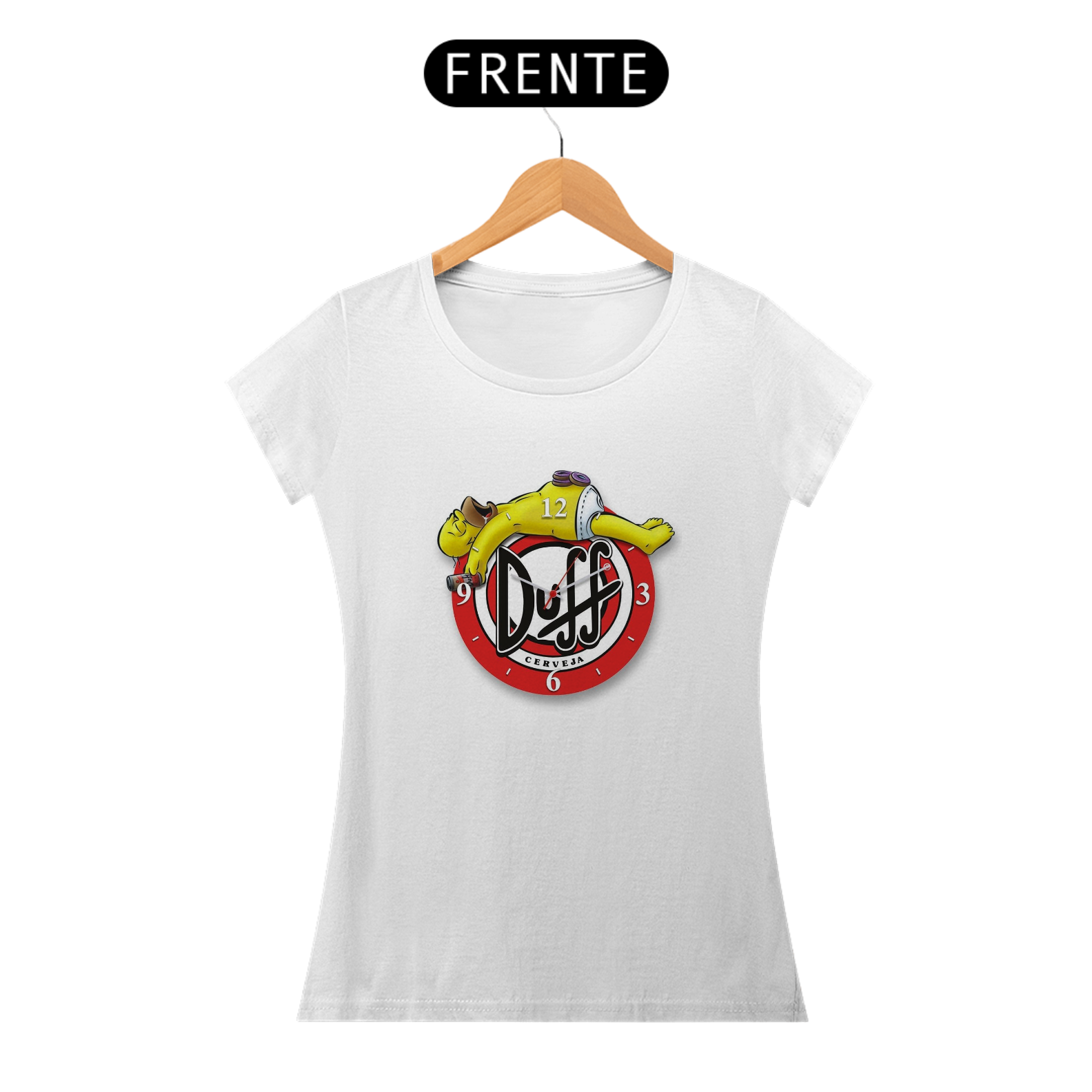 Nome do produto: CAMISETA COM ARTE DUFF