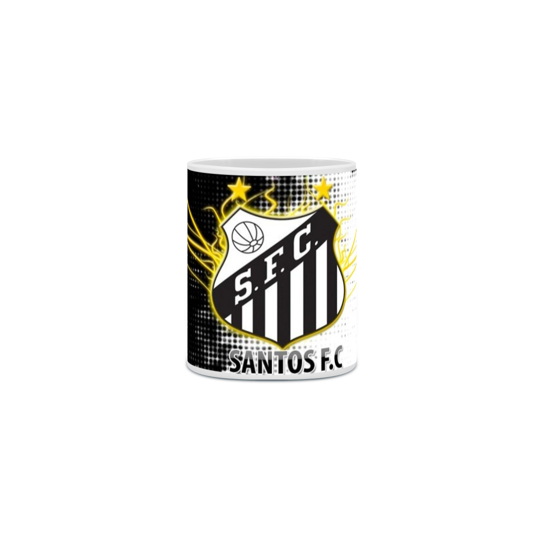 Nome do produto: Caneca Porcelana Santos F C 