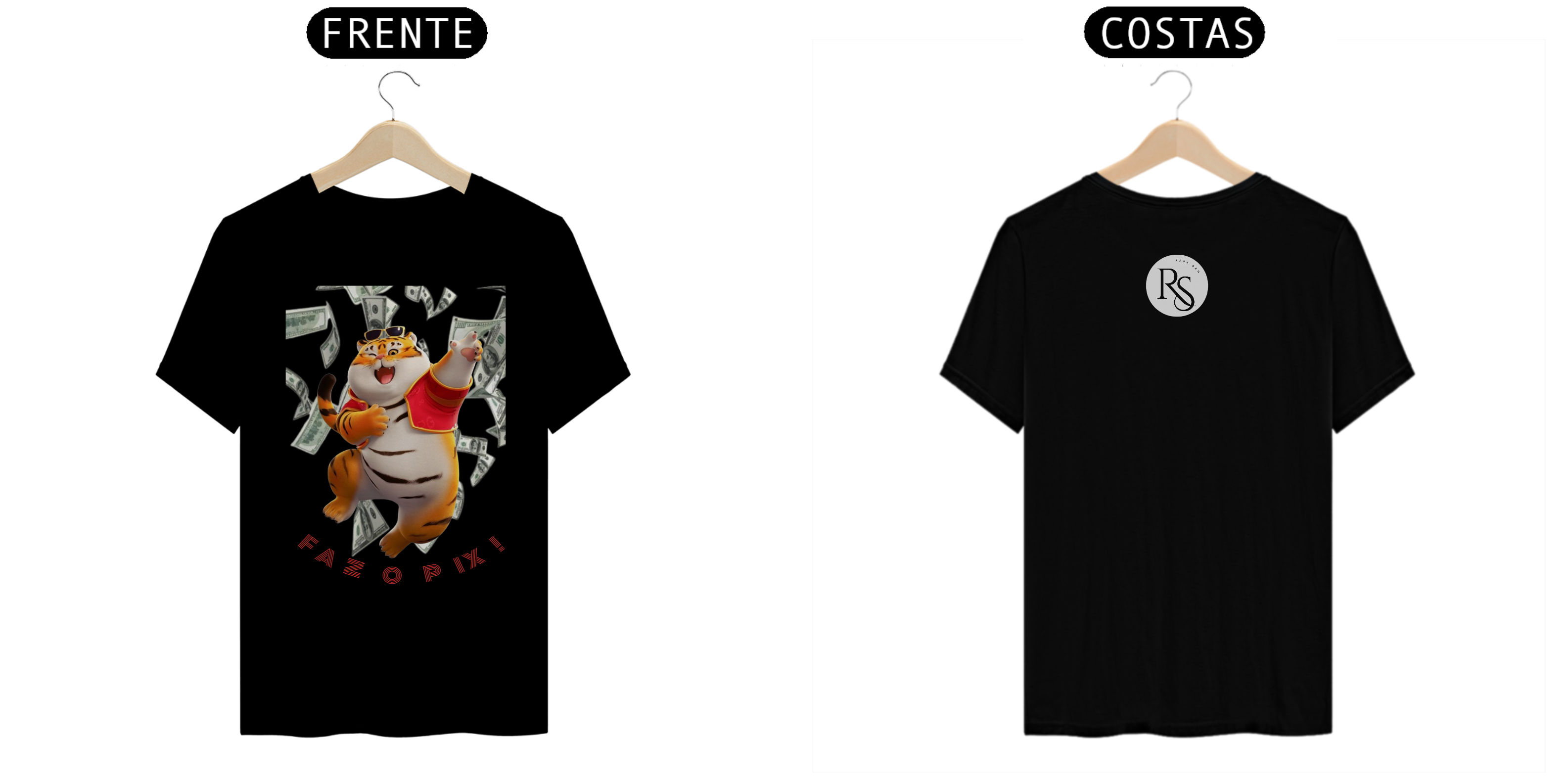 Nome do produto: Camisa Tigrinho Faz o Pix