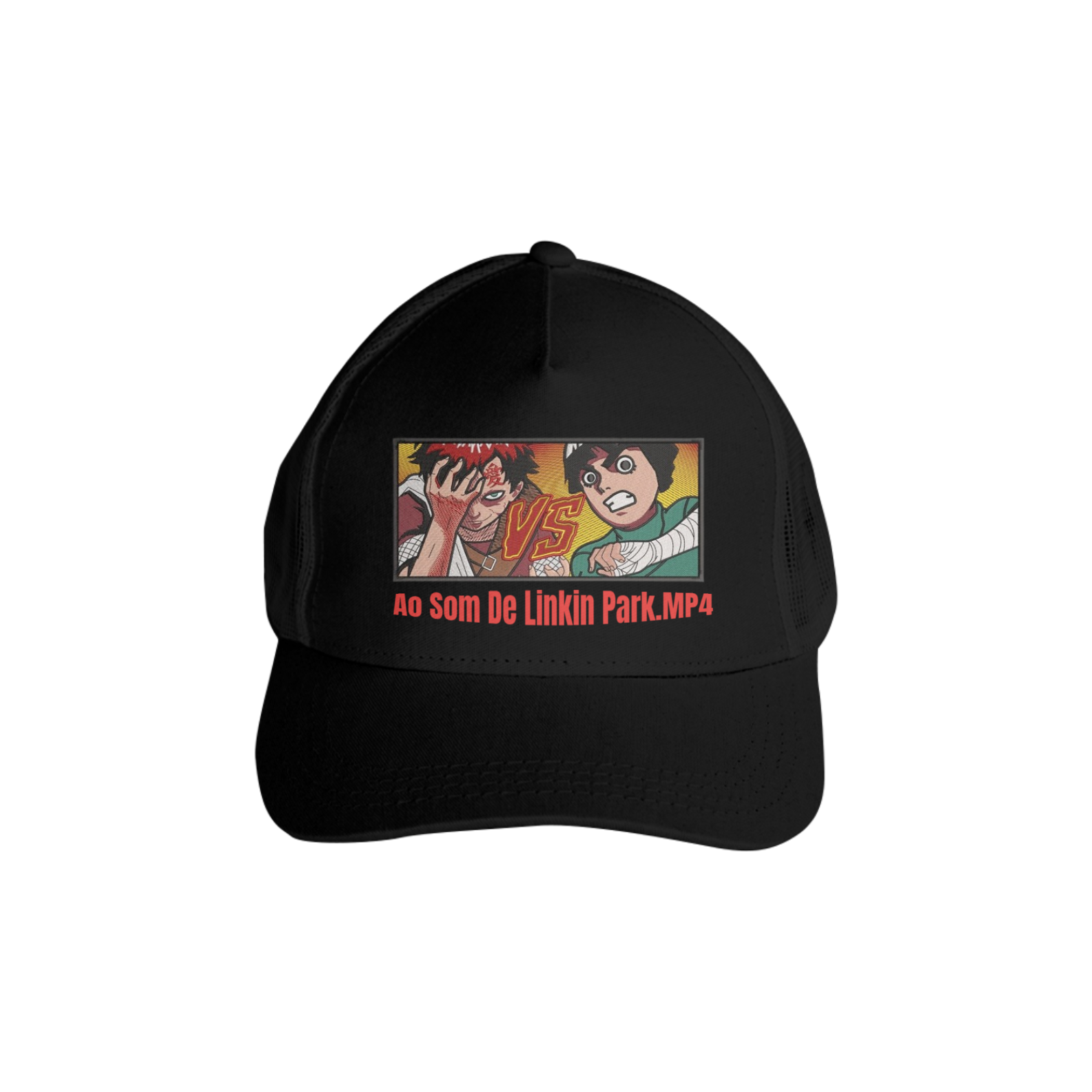 Nome do produto: Boné Rock Lee Vs  Gaara ( ao som de linkin park) - Naruto