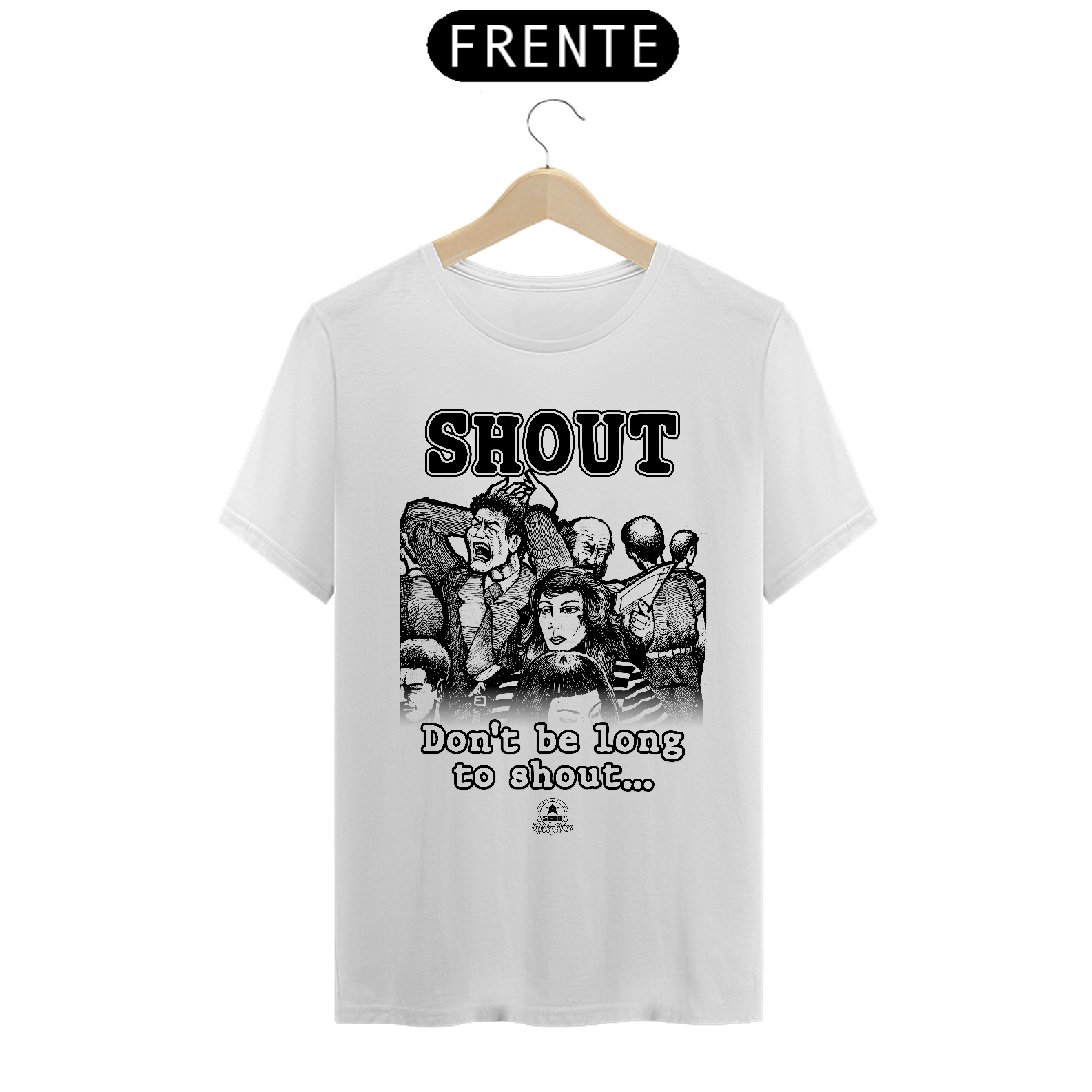 Camiseta SCUD - 'Don't be long to shout' 1993 (lyric)
