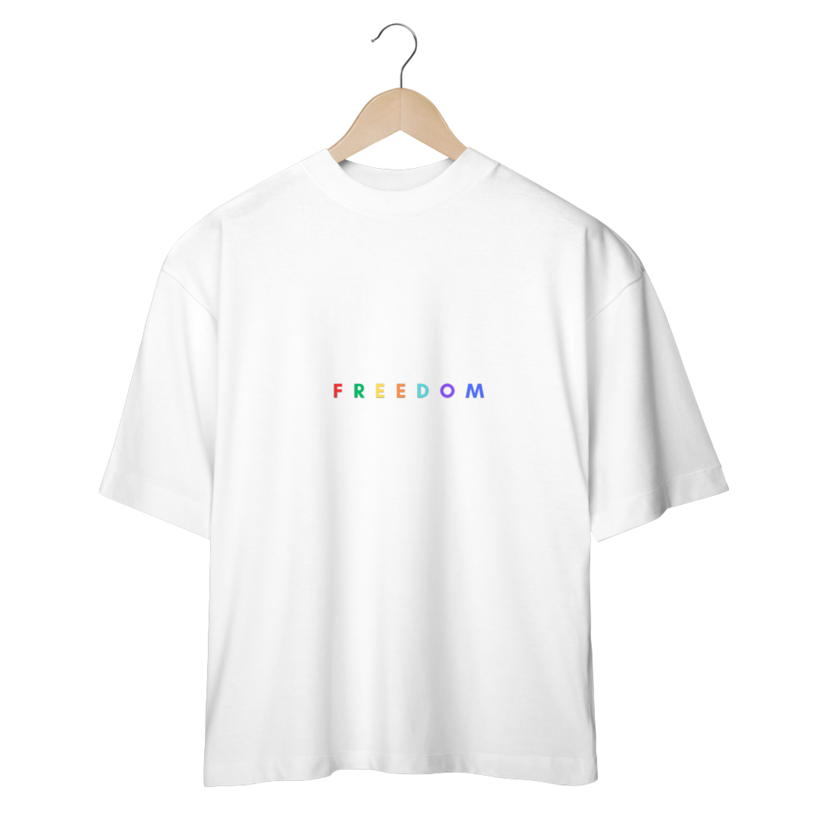 Nome do produto: CAMISETA OVERSIZED - FREEDOM