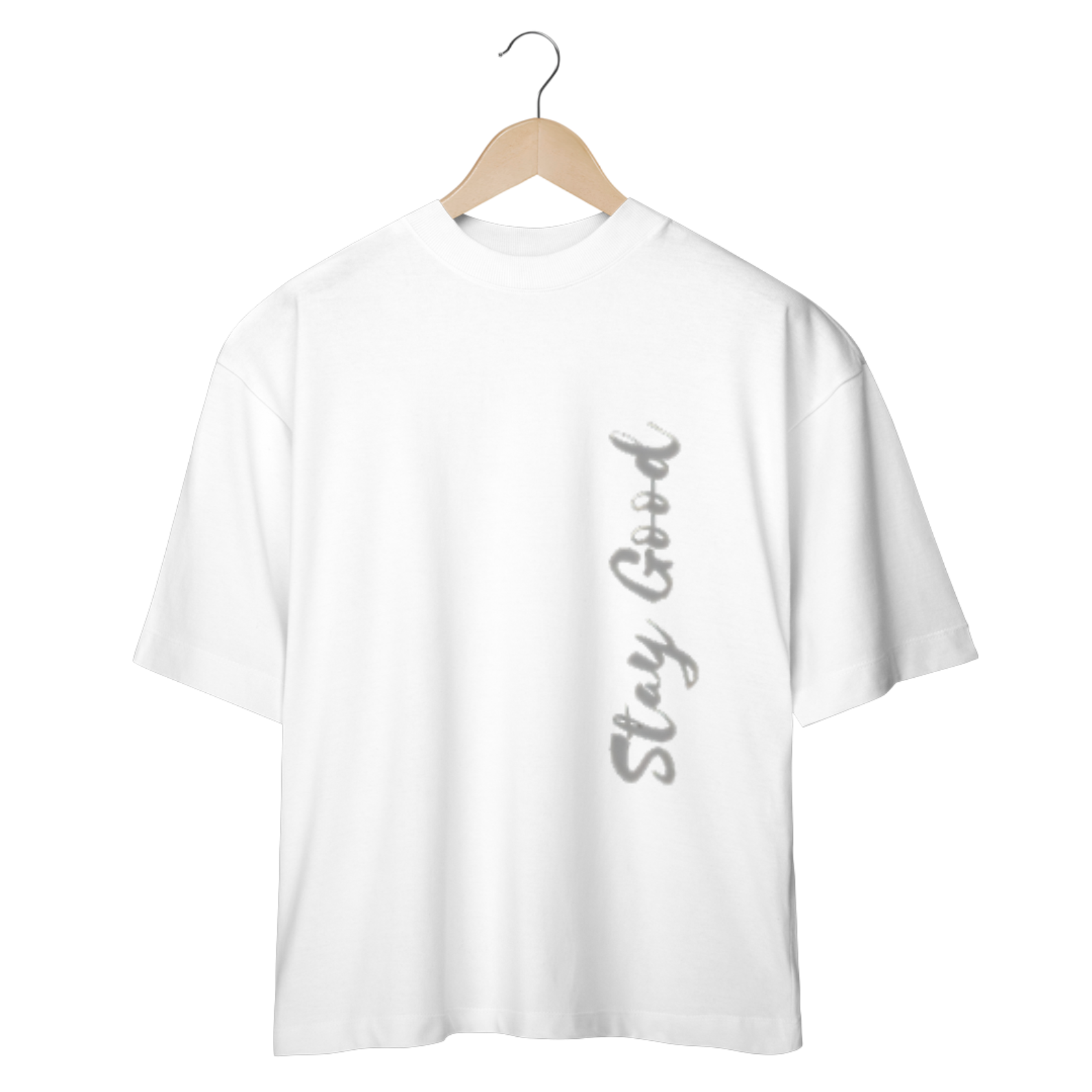 Nome do produto: CAMISETA OVERSIZED COM ESTAMPA - STAY GOOD