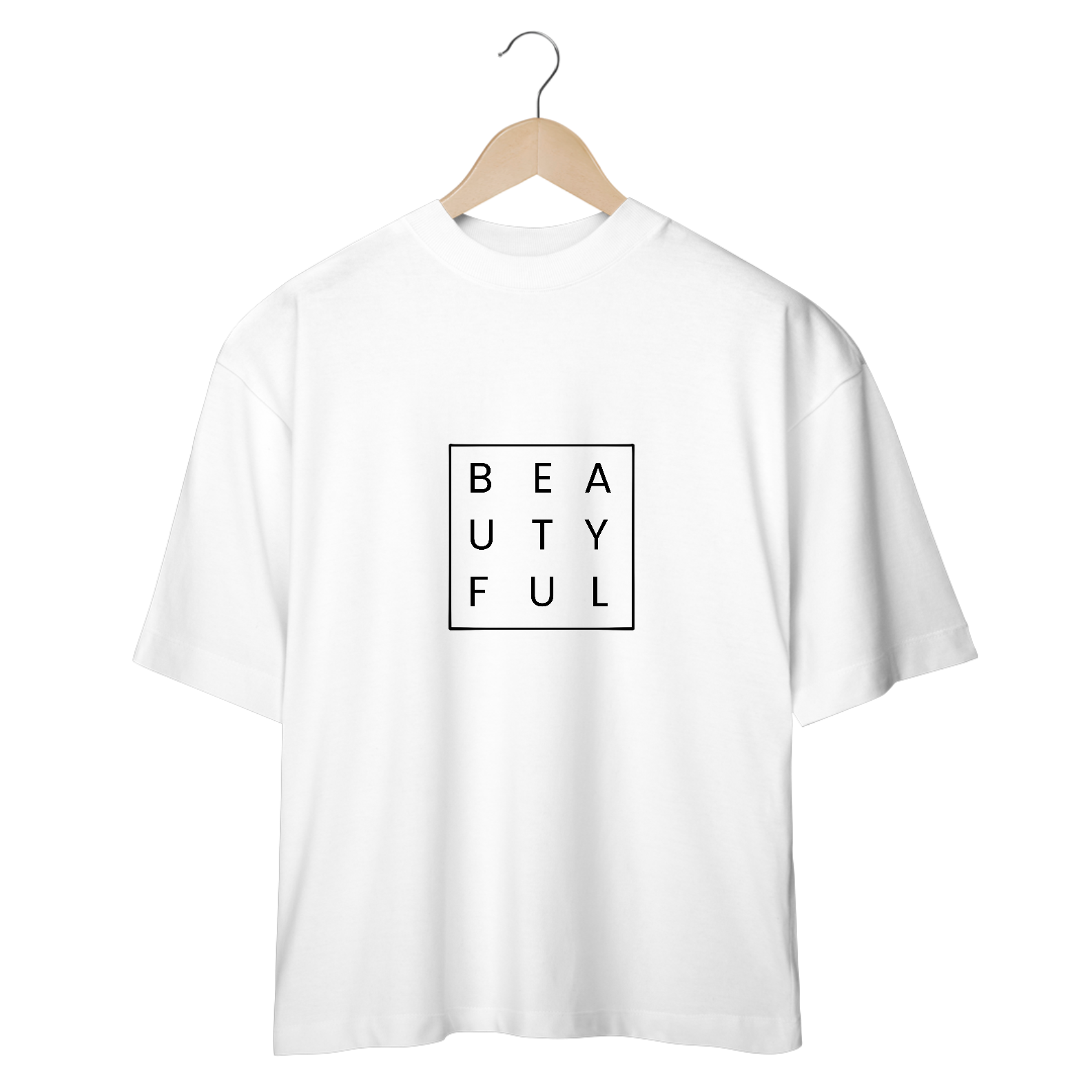 Nome do produto: CAMISETA OVERSIZED - BEAUTYFUL