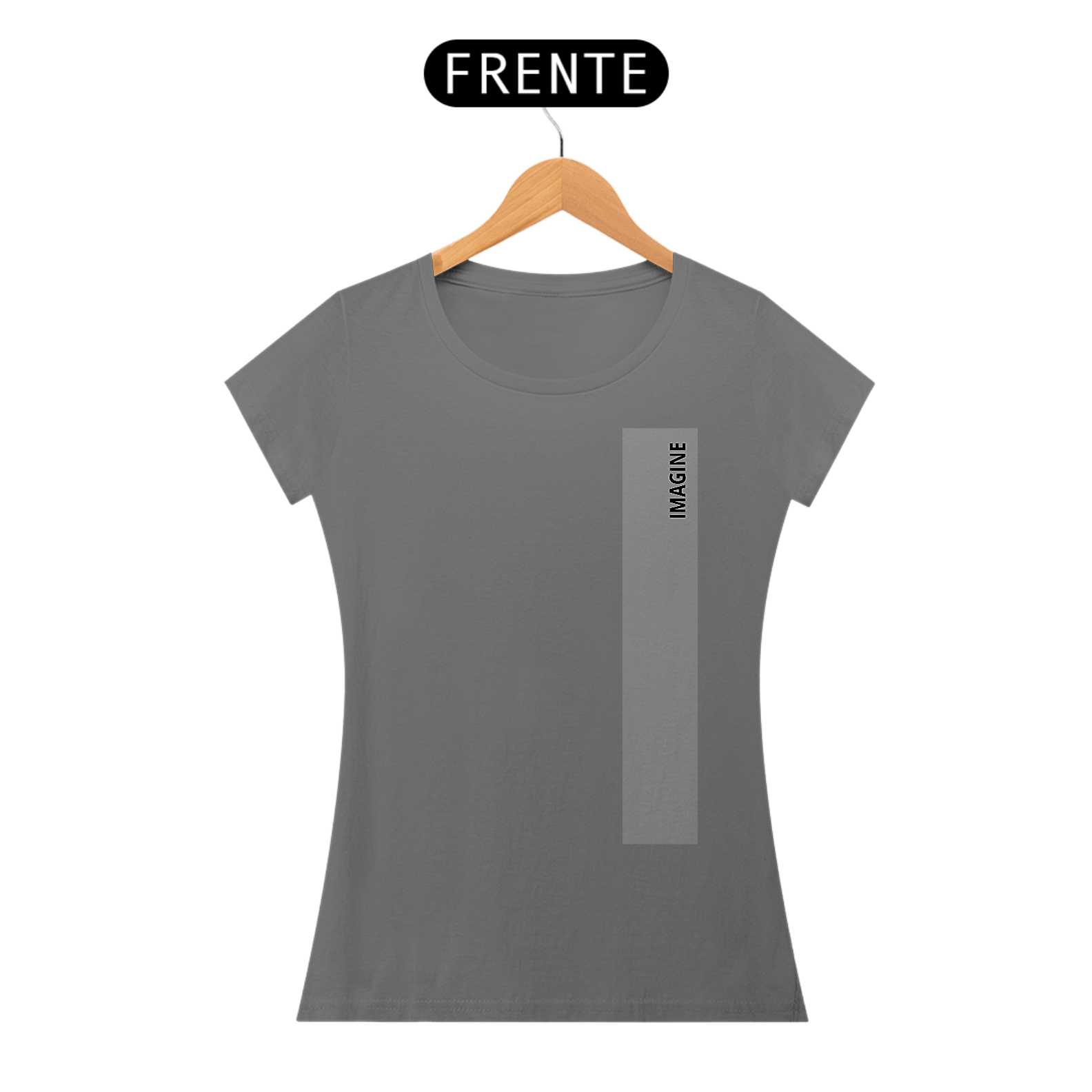 Nome do produto: CAMISETA - T SHIRT BABY LONG ESTONADA - IMAGINE