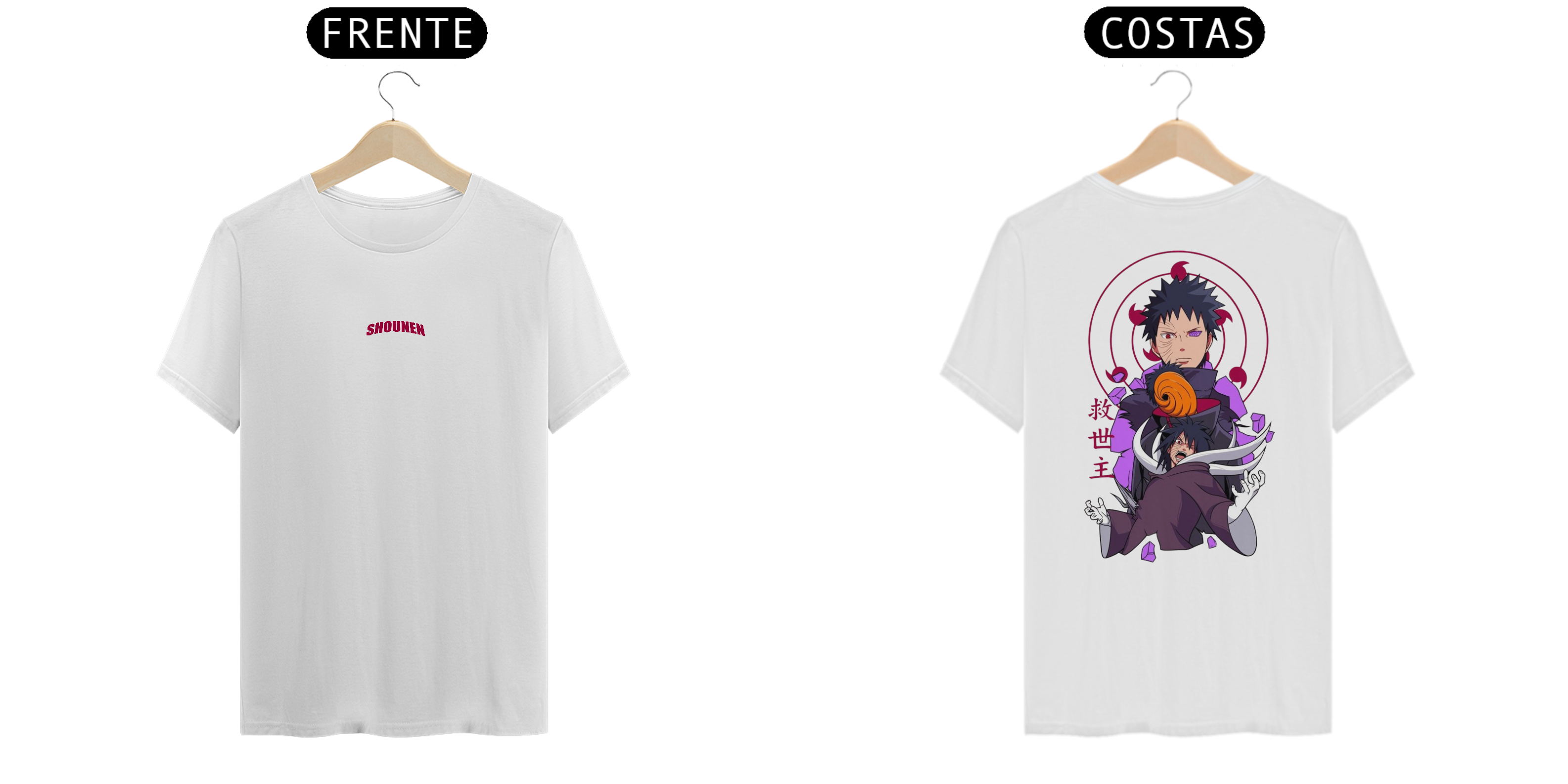 Nome do produto: Camisa T-shirt Premiun - Obito Uchiha ( Naruto)