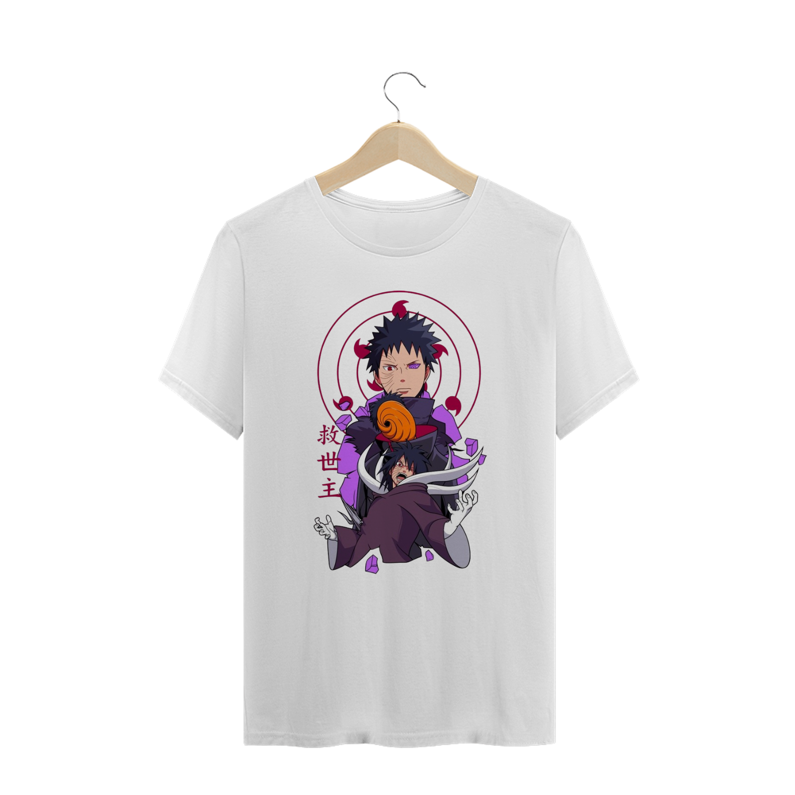 Nome do produto: Camisa T-shirt Plus Size - Obito Uchiha ( Naruto)
