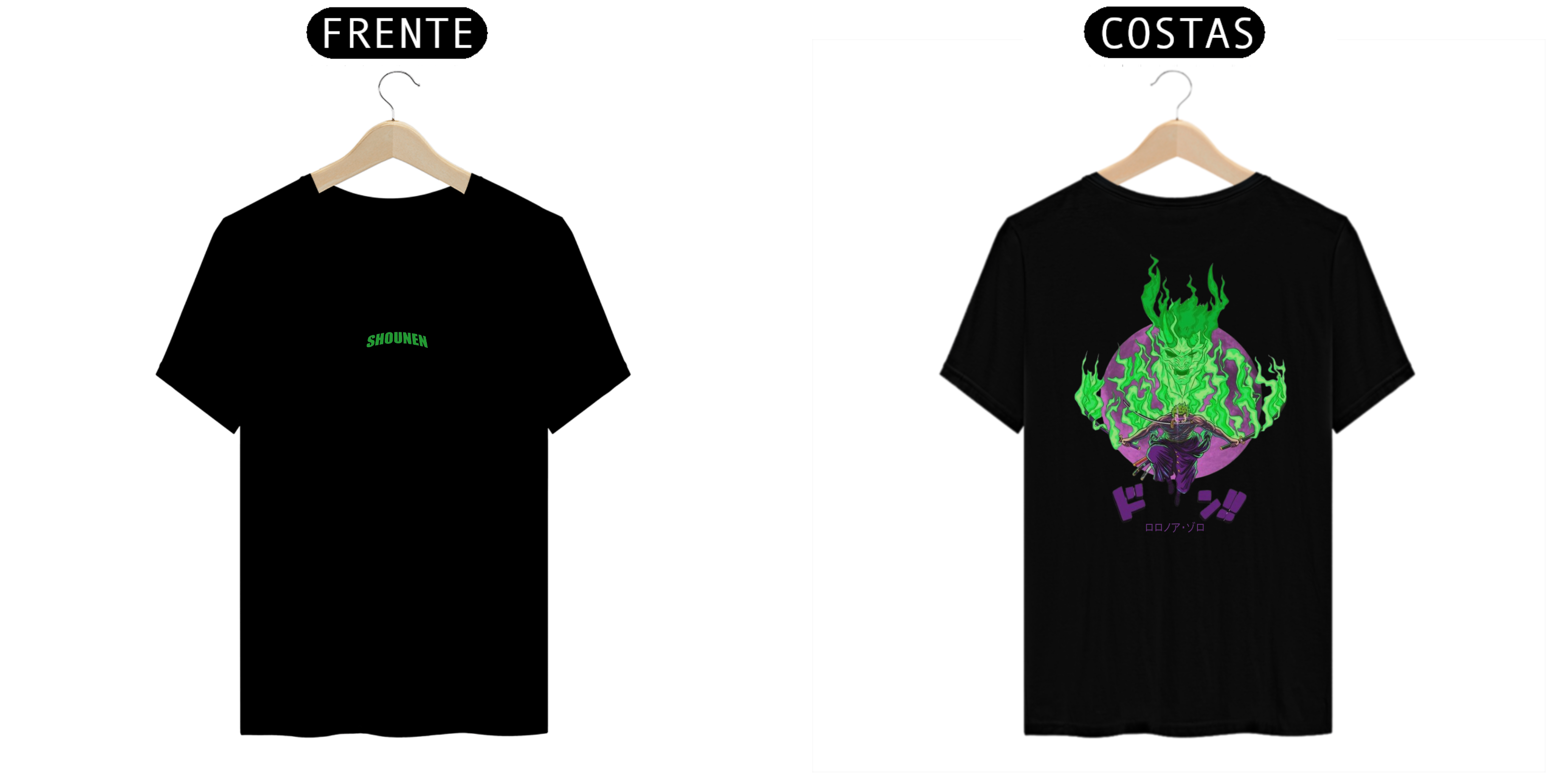 Nome do produto: Camisa T-shirt Premiun - Roronoa Zoro (One Piece)