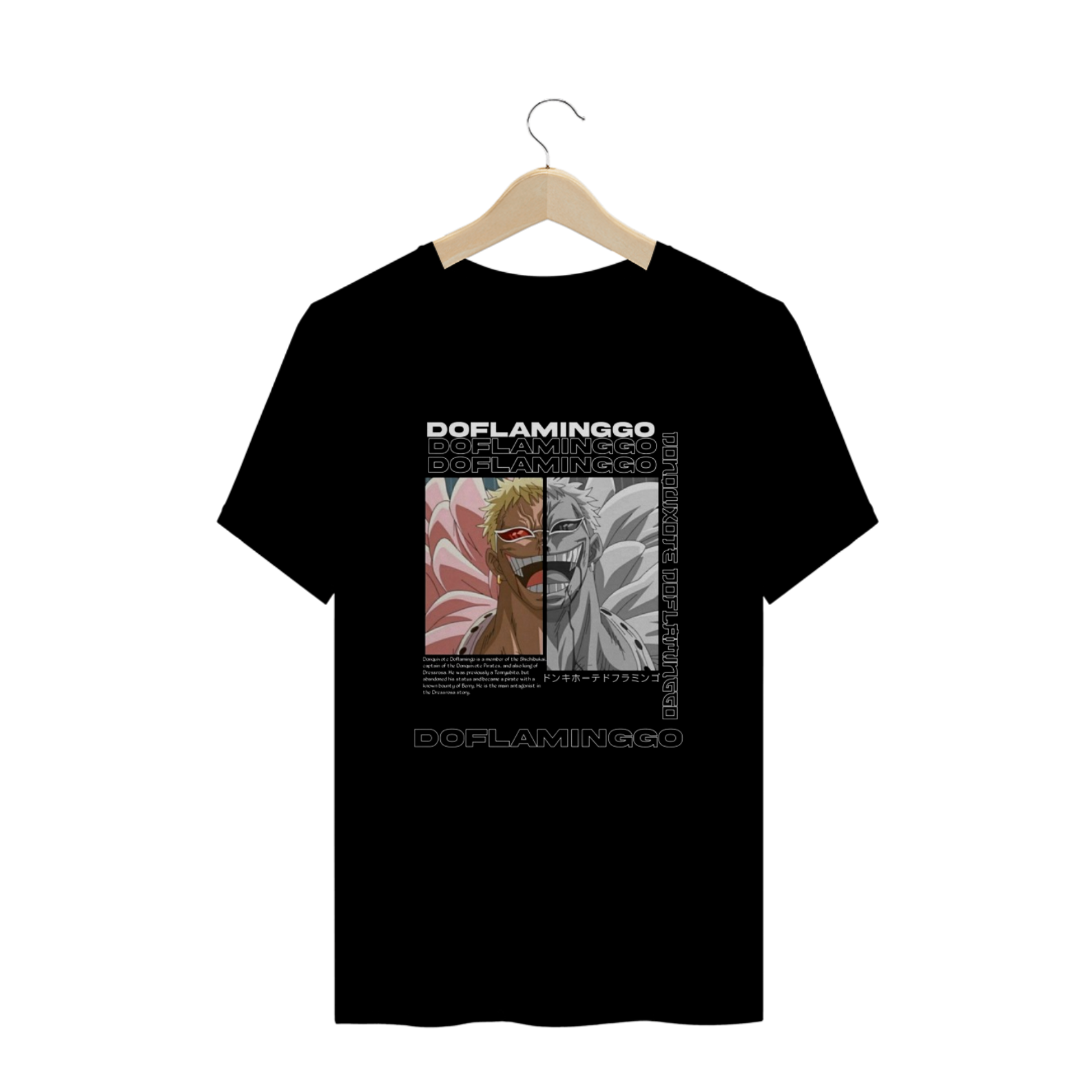 Nome do produto: Camisa T-shirt Plus Size - Doflamingo (One Piece)