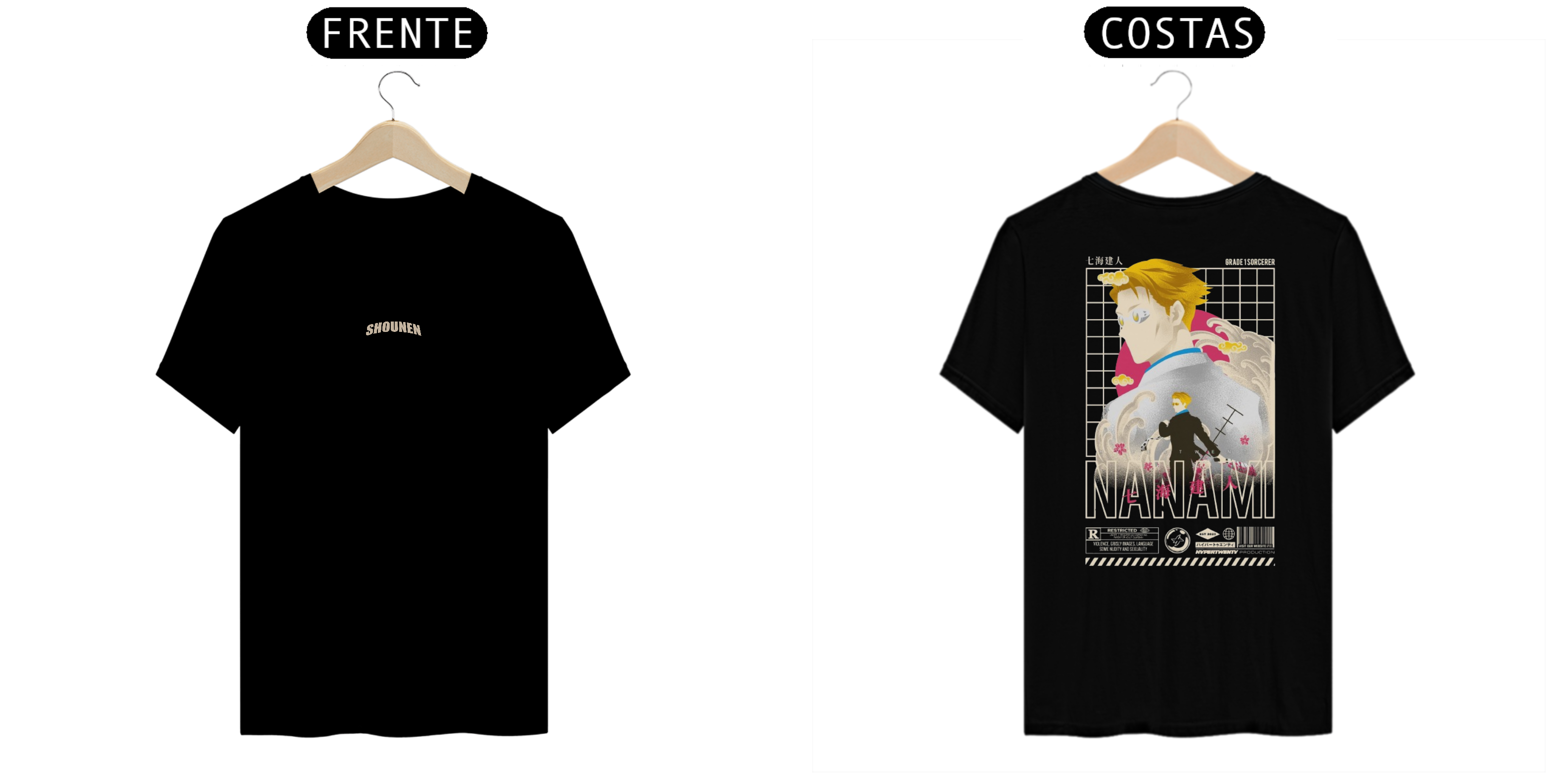 Nome do produto: Camisa T-shirt Premiun -Kento Nanami ( Jujutsu Kaisen )
