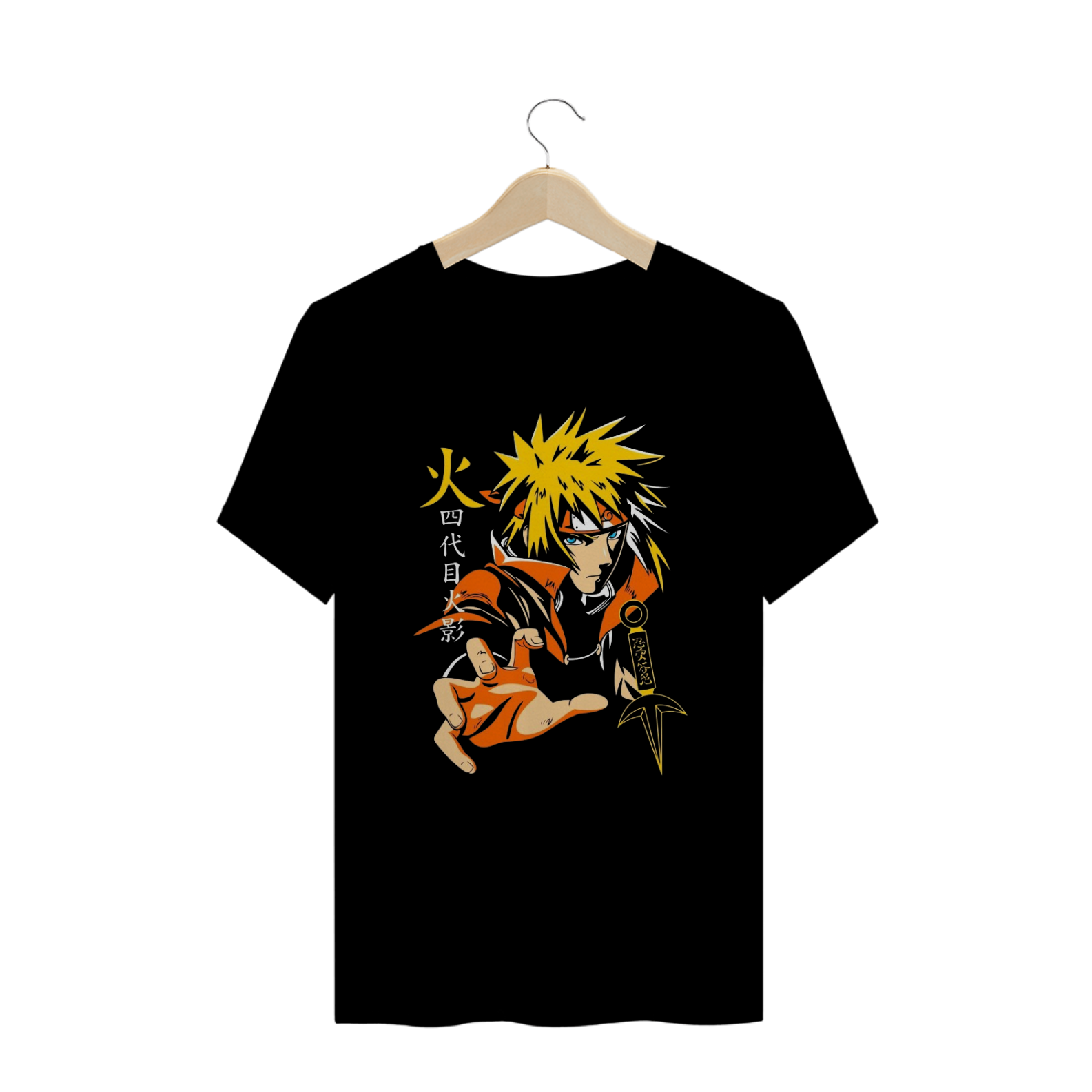 Nome do produto: Camisa T-shirt Plus Size - Minato Namikaze ( Naruto)