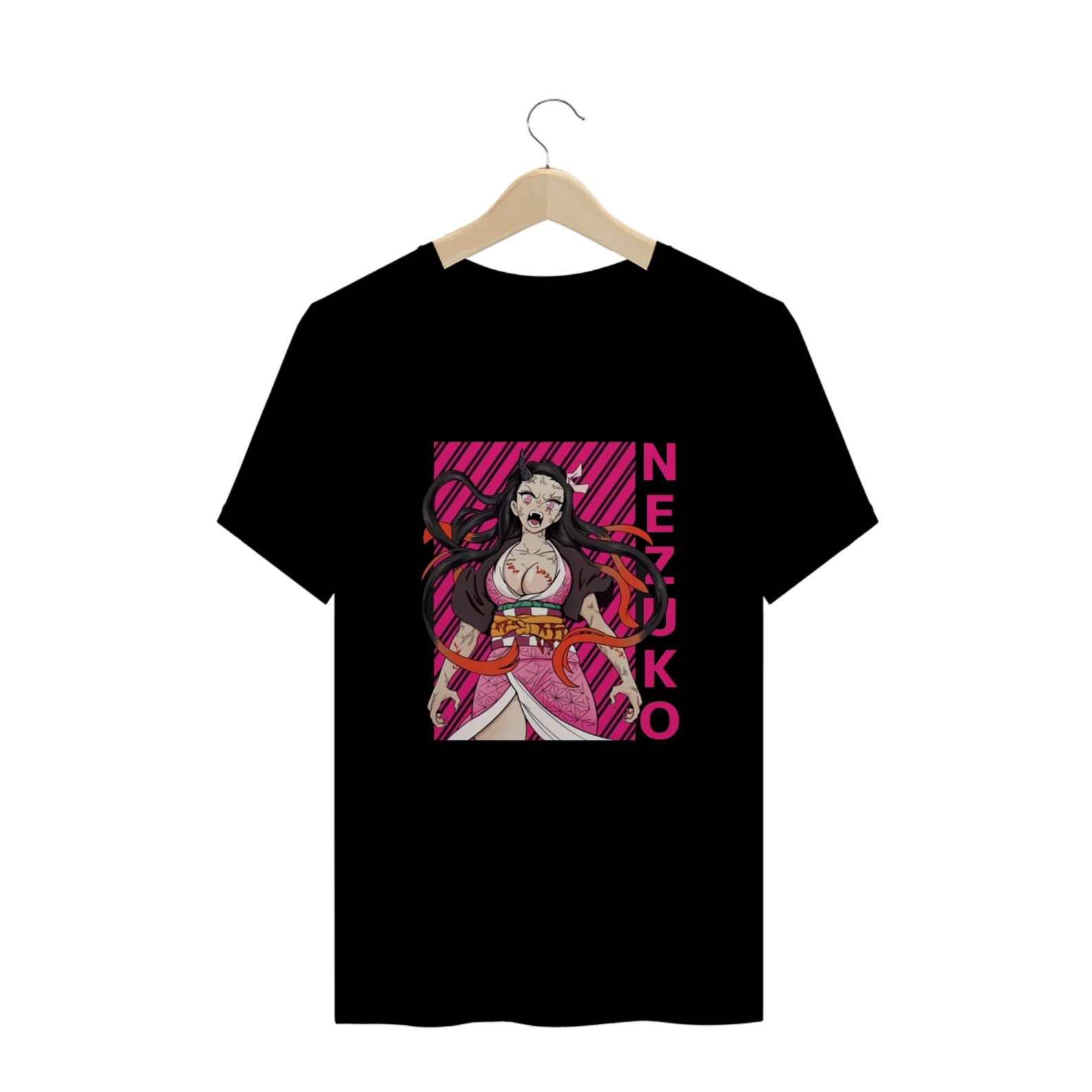 Nome do produto: Camisa T-shirt Plus Size - Nezuko (Kimetsu no Yaiba)